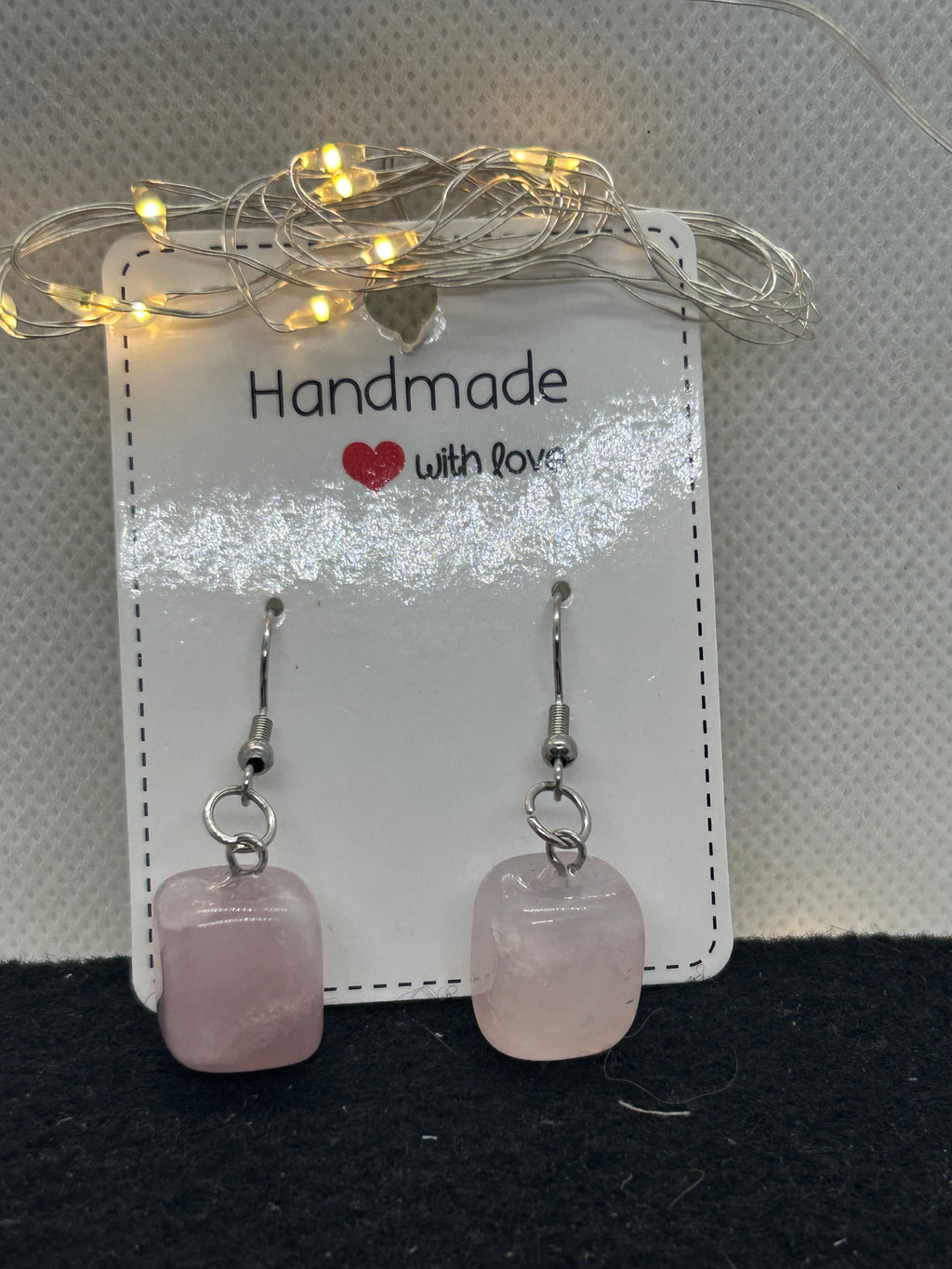 Pink Stone Earrings