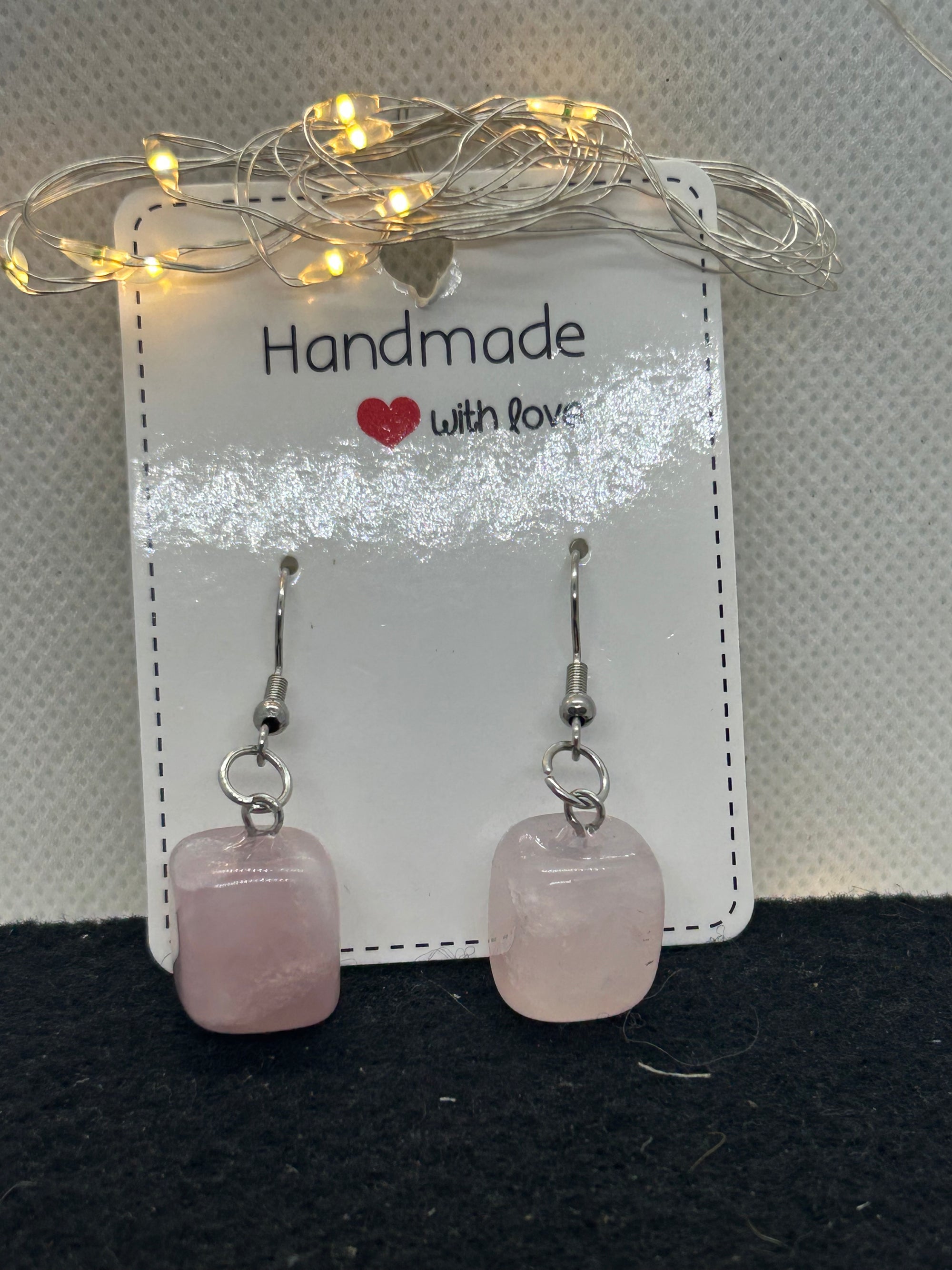 Pink Stone Earrings