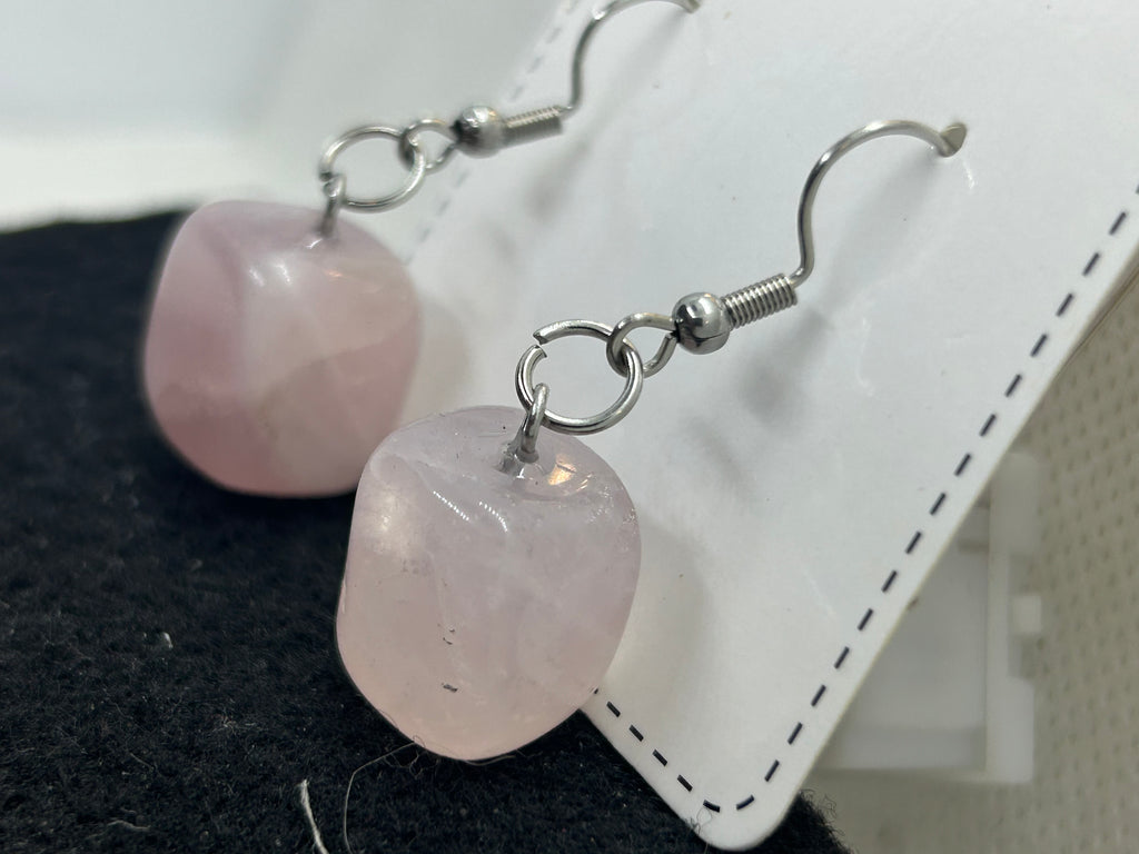 Pink Stone Earrings