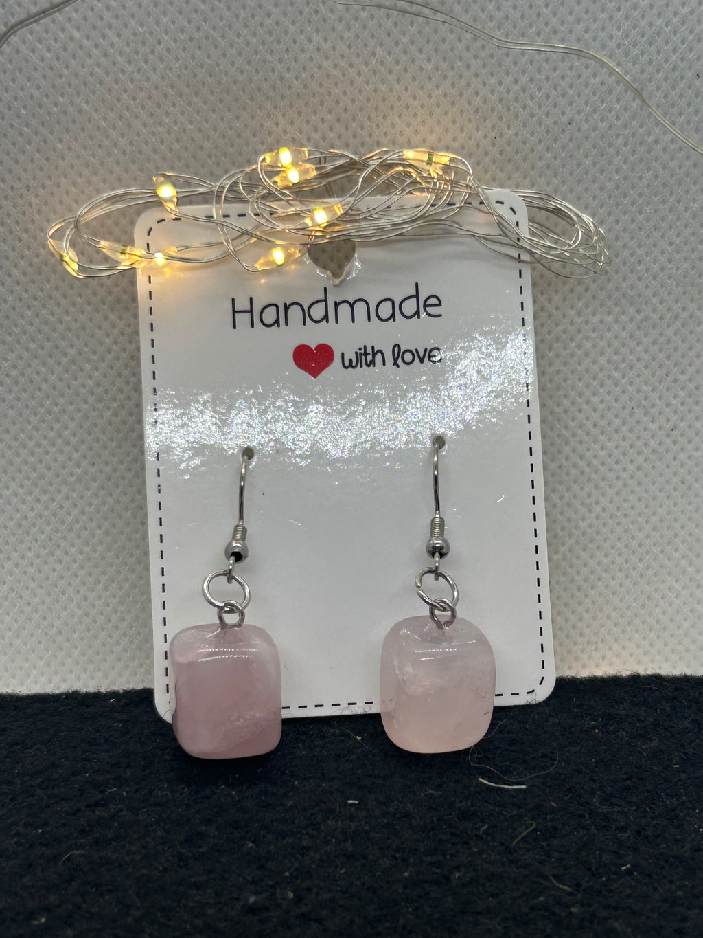 Pink Stone Earrings