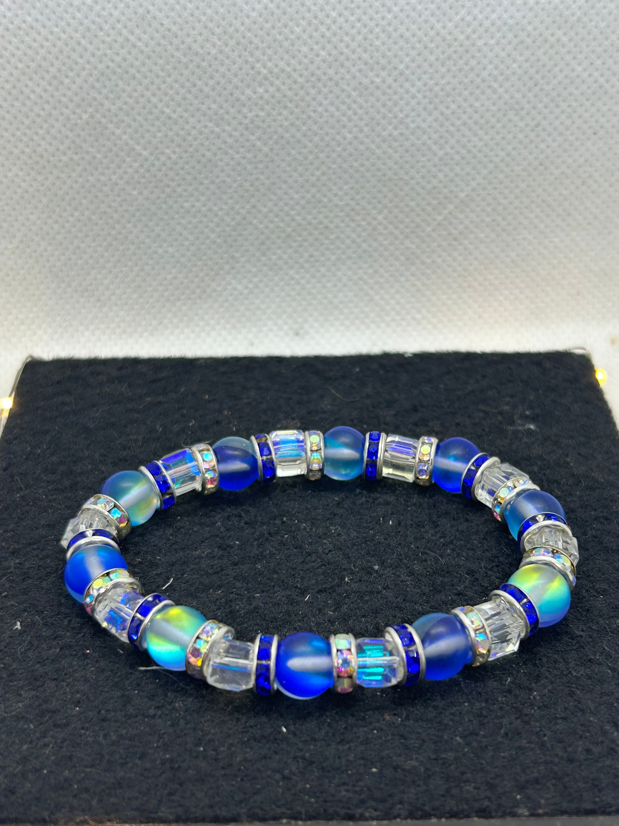 Blue Beaded Bracelet