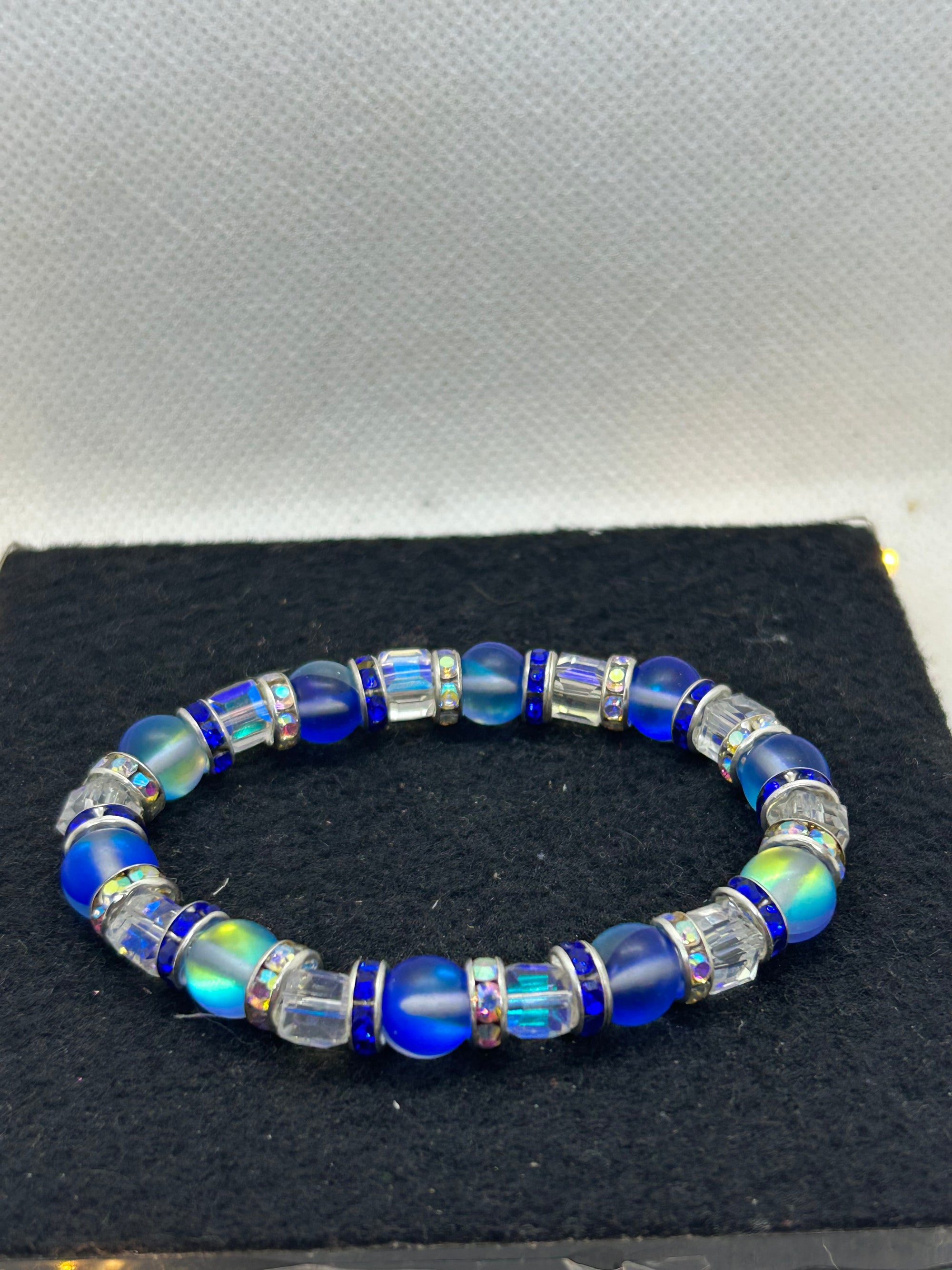 Blue Beaded Bracelet