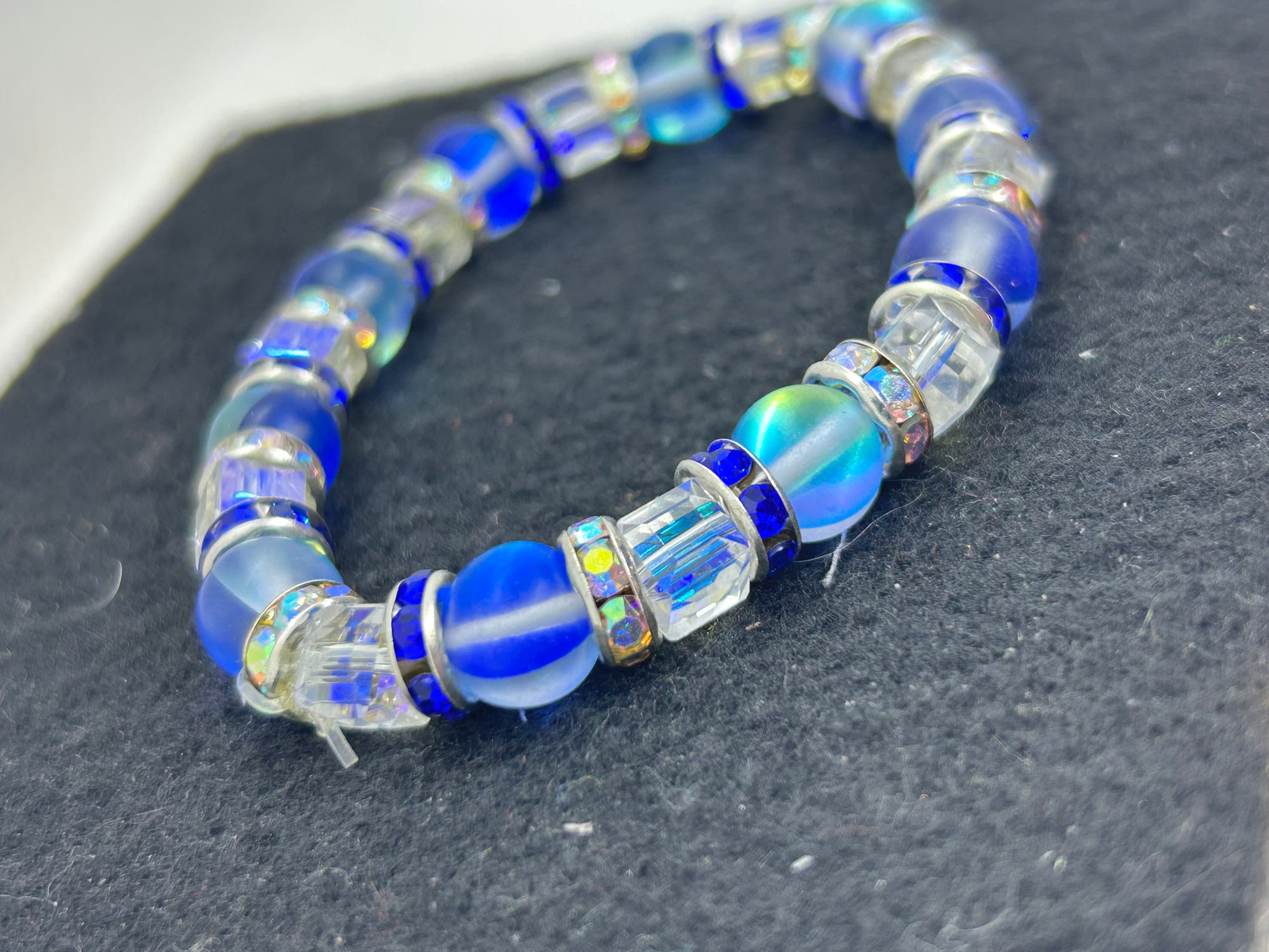 Blue Beaded Bracelet
