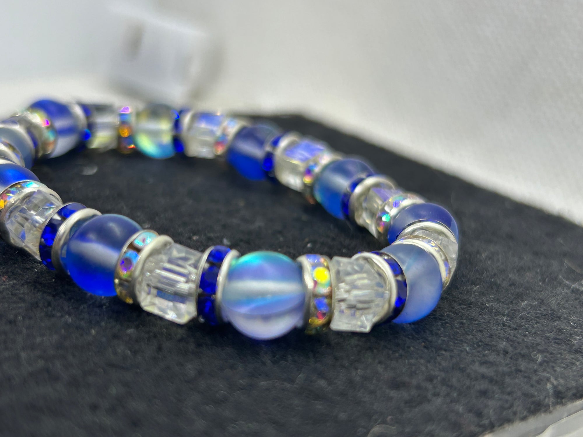 Blue Beaded Bracelet