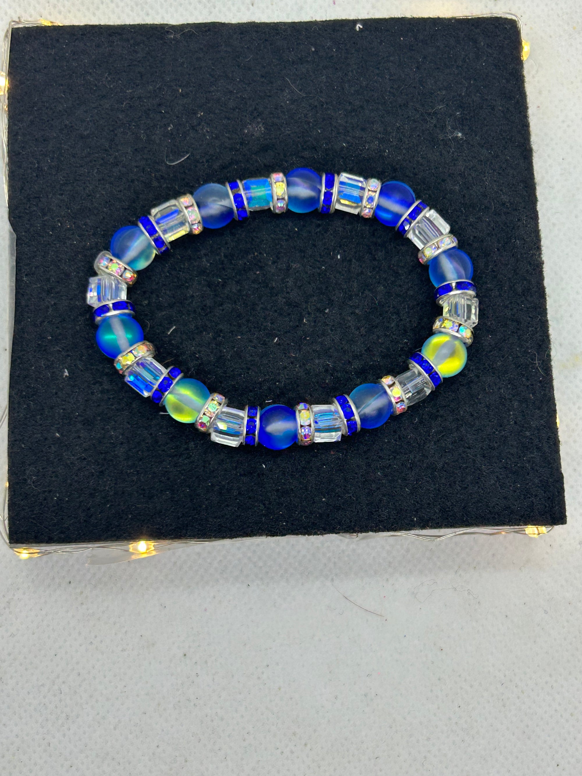 Blue Beaded Bracelet
