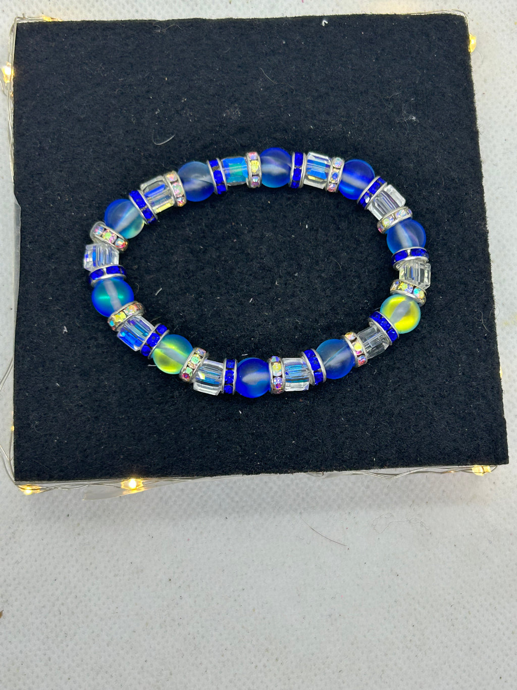 Blue Beaded Bracelet