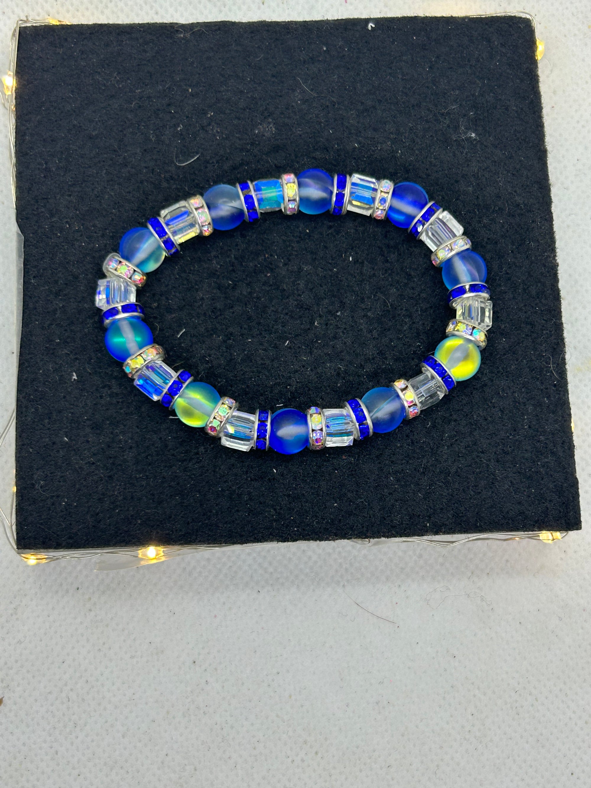 Blue Beaded Bracelet