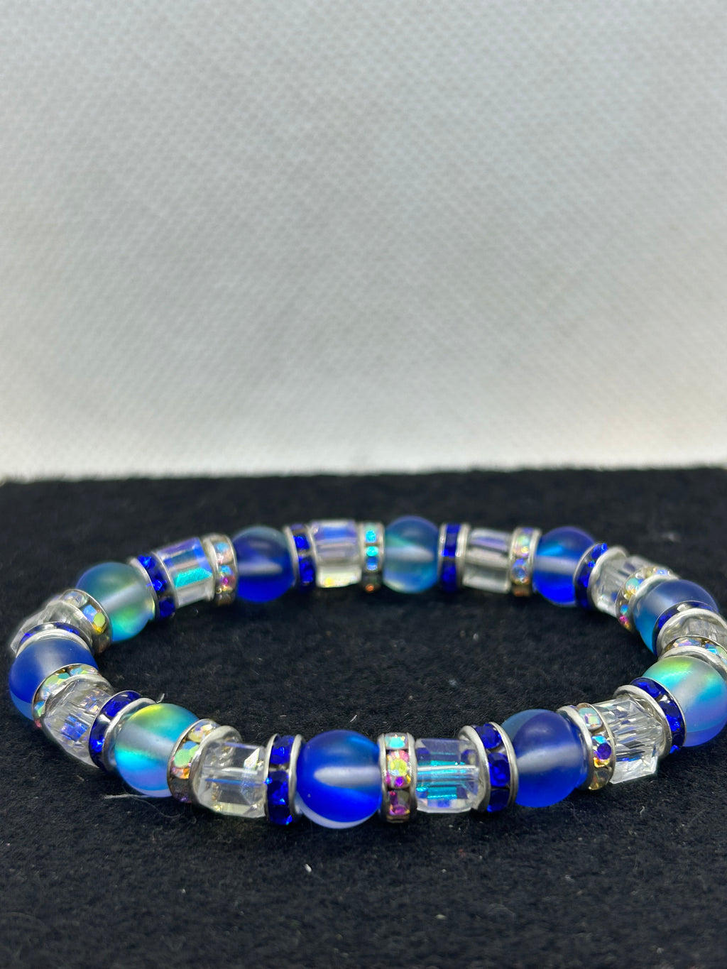 Blue Beaded Bracelet