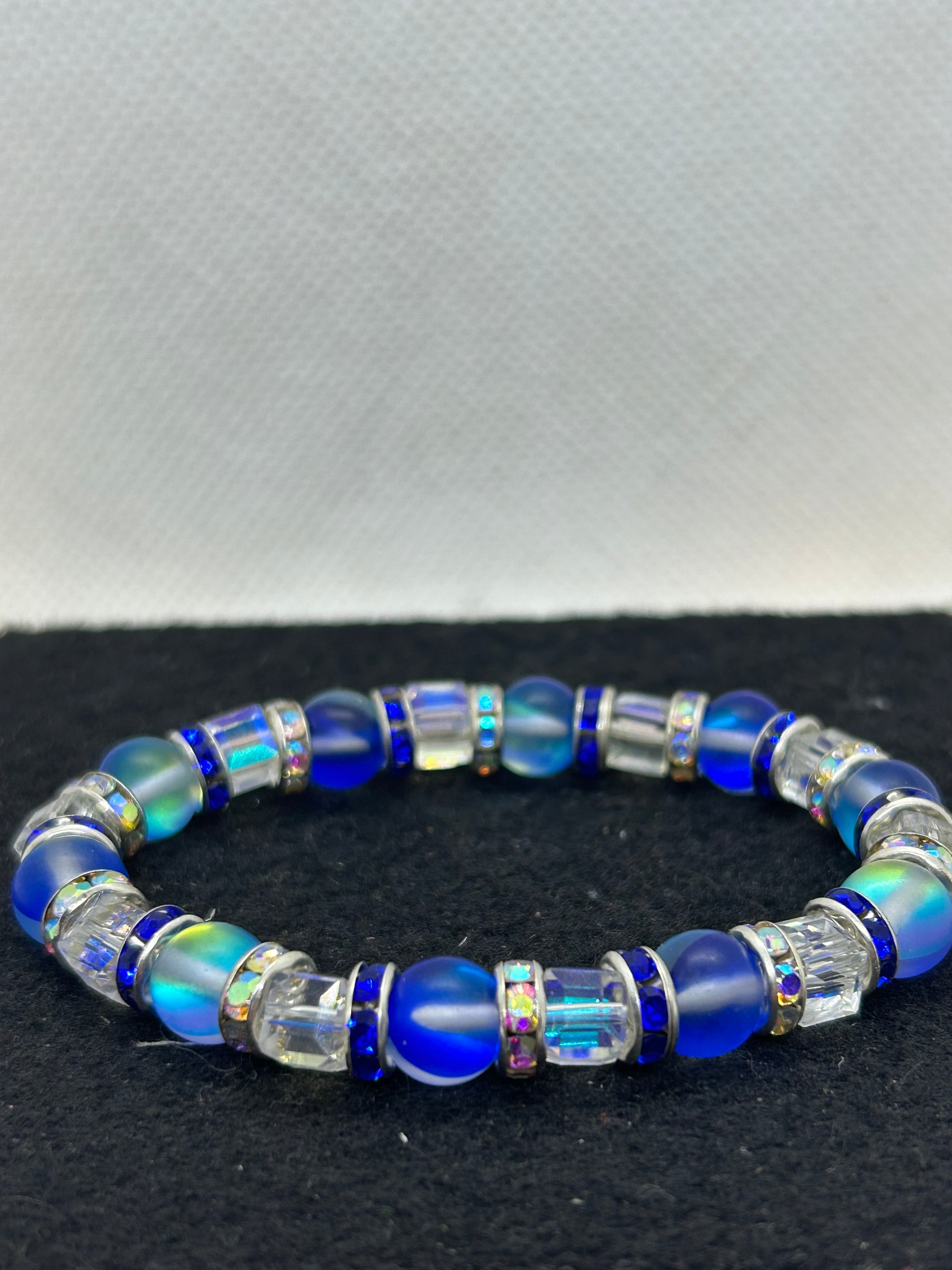 Blue Beaded Bracelet