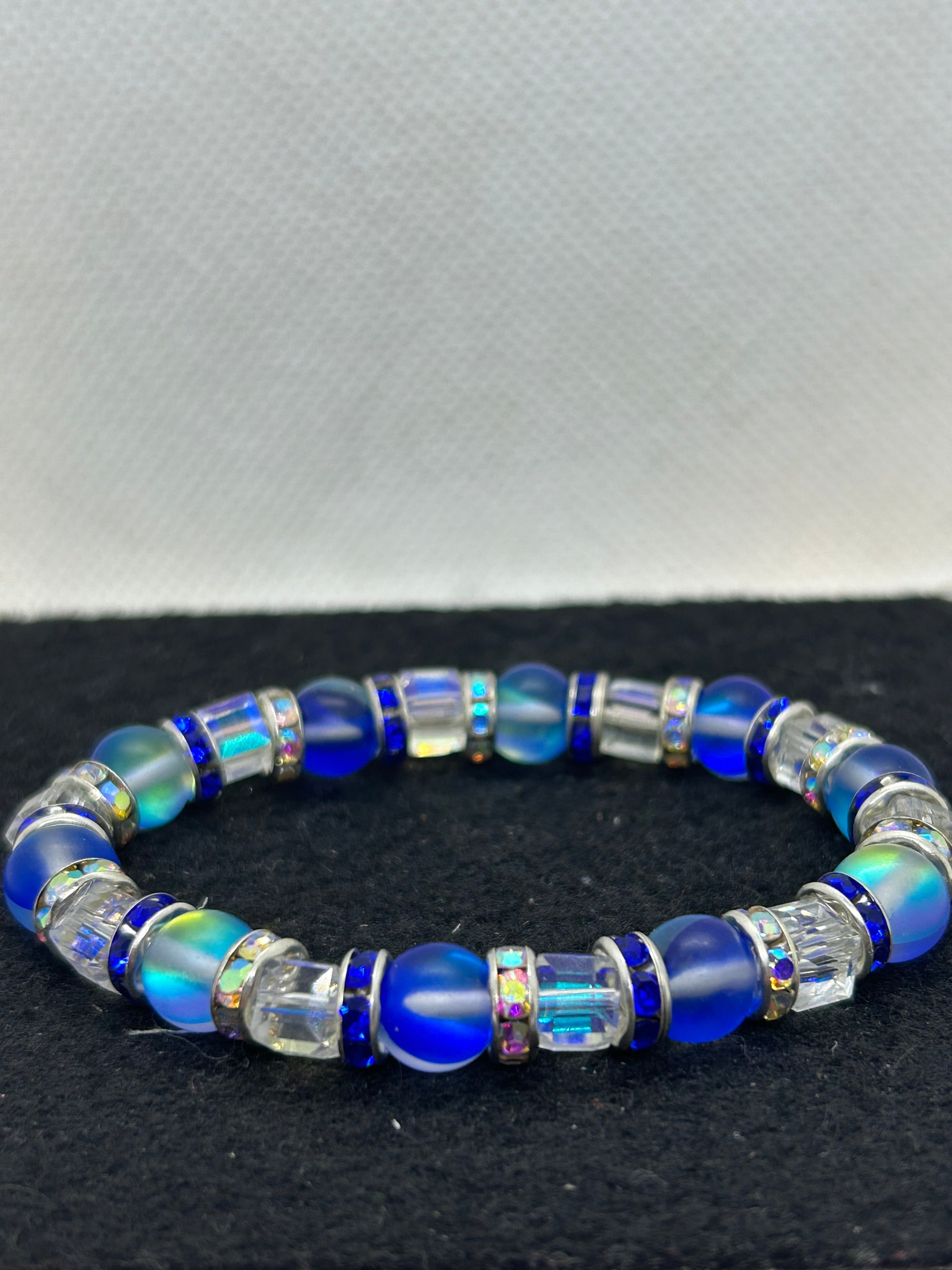 Blue Beaded Bracelet