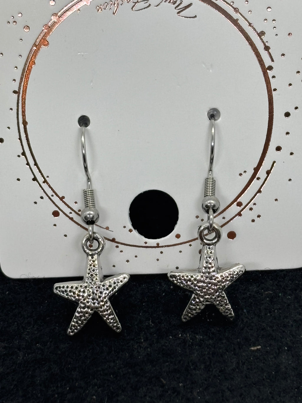 Silver Starfish Earrings