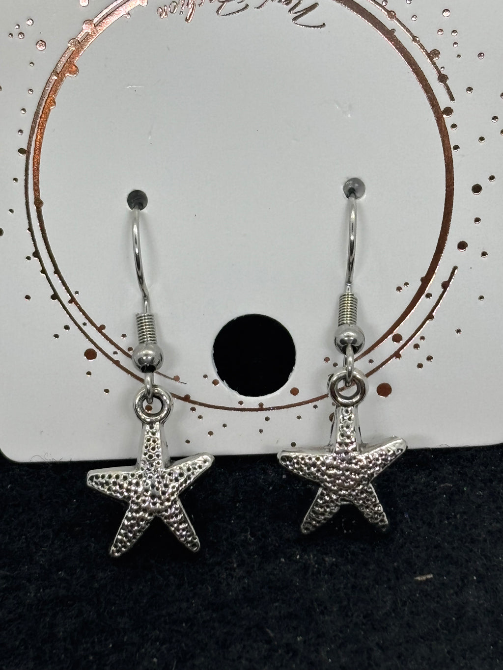 Silver Starfish Earrings