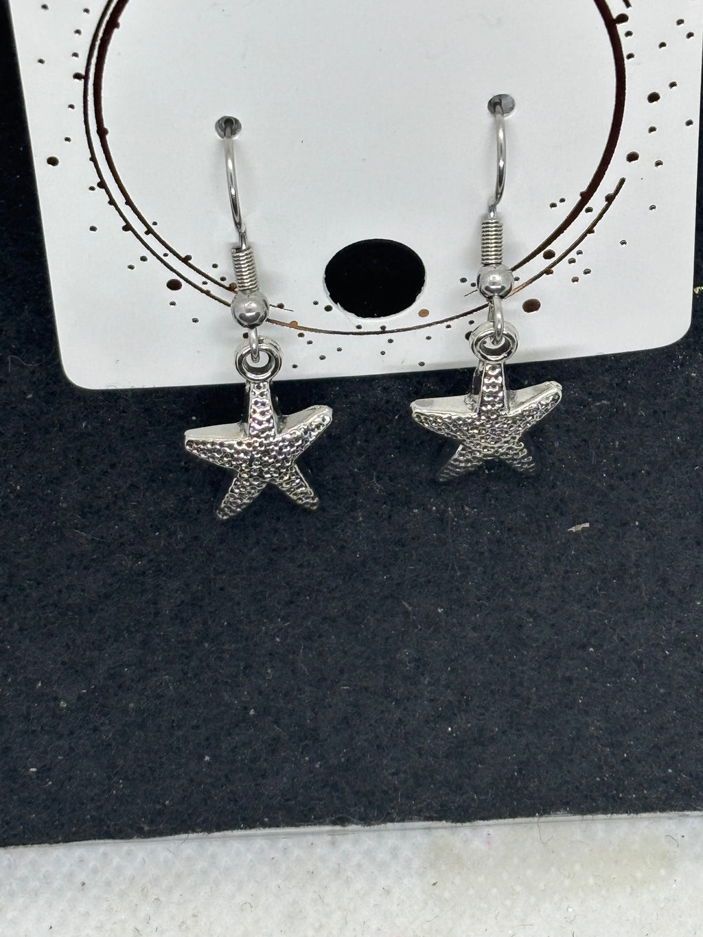 Silver Starfish Earrings