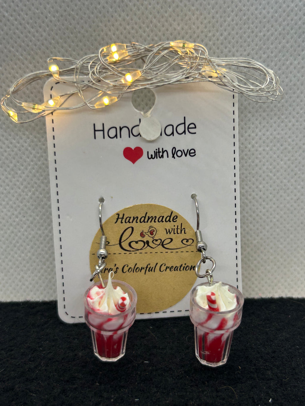 Red Milkshake Earrings