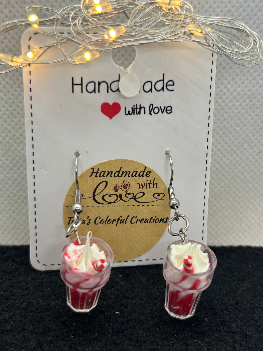 Red Milkshake Earrings