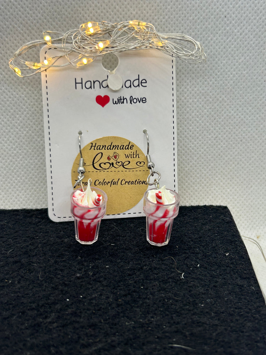 Red Milkshake Earrings