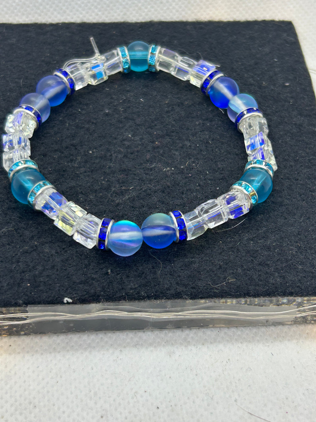 Blue Beaded Bracelet