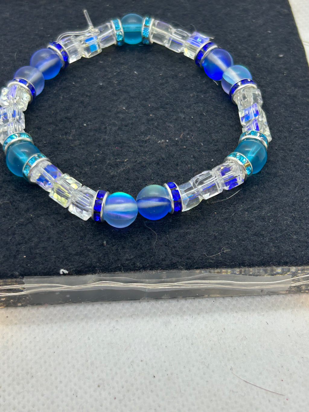 Blue Beaded Bracelet