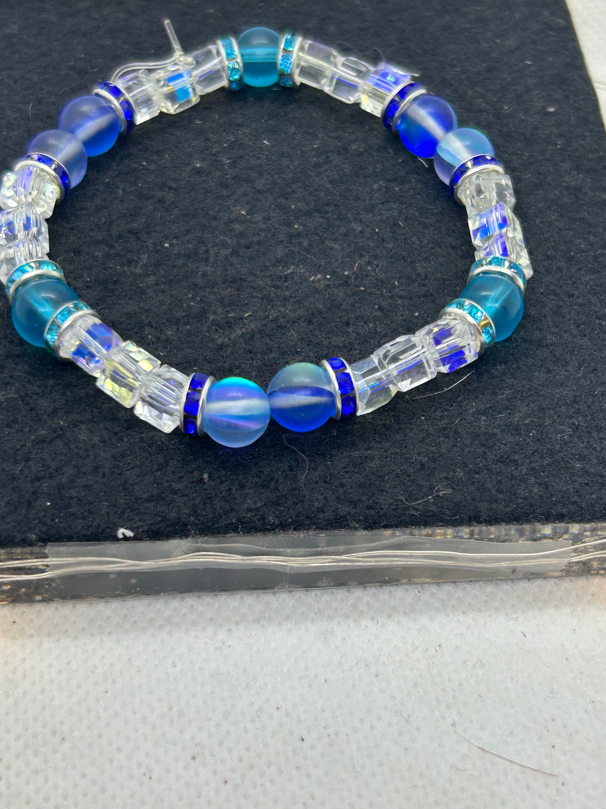 Blue Beaded Bracelet