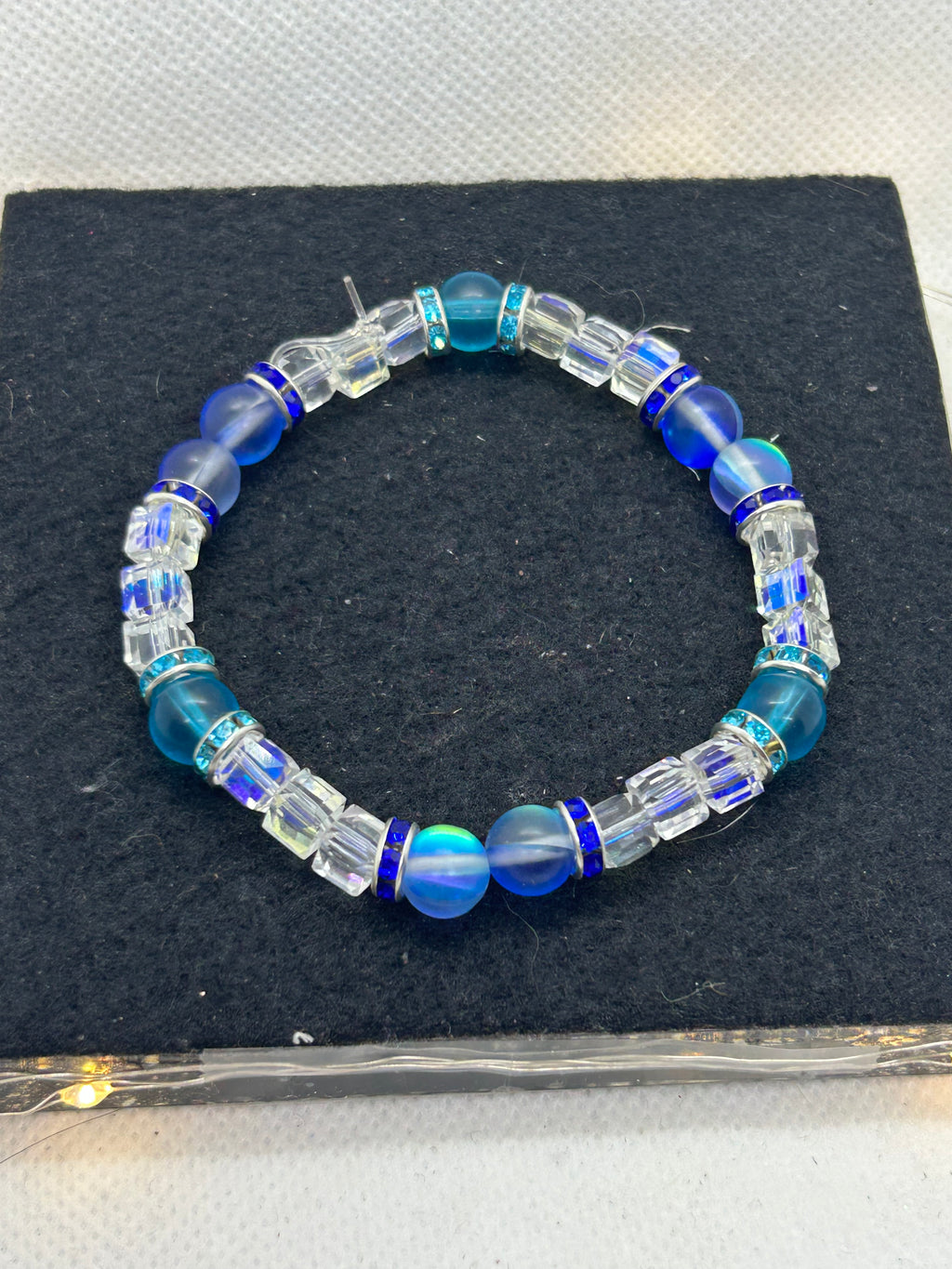 Blue Beaded Bracelet