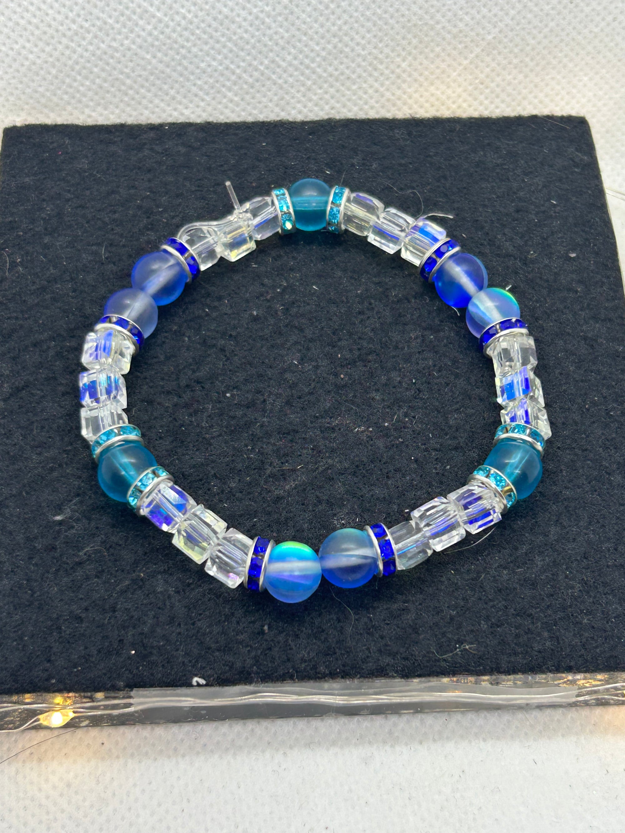 Blue Beaded Bracelet