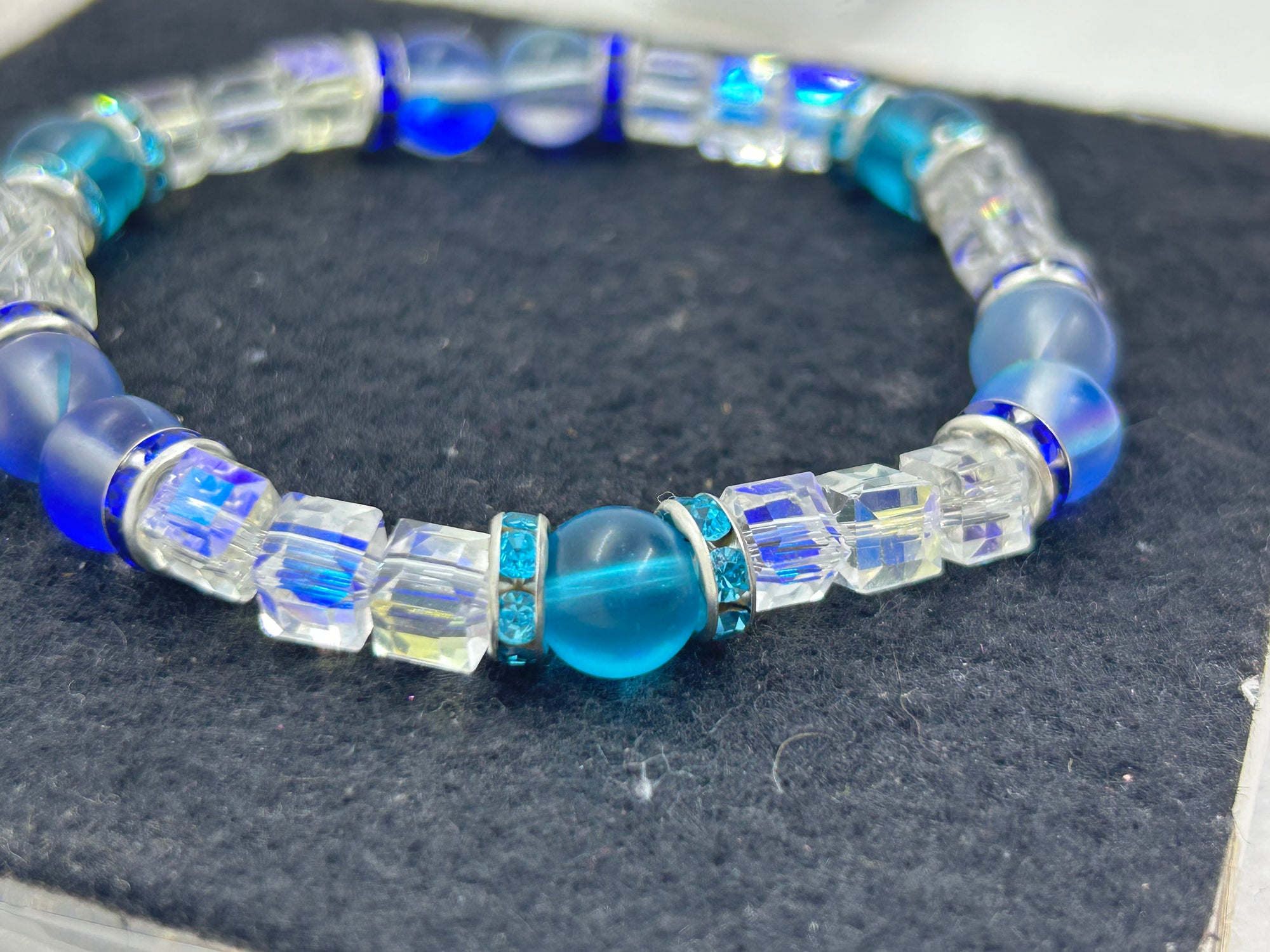 Blue Beaded Bracelet