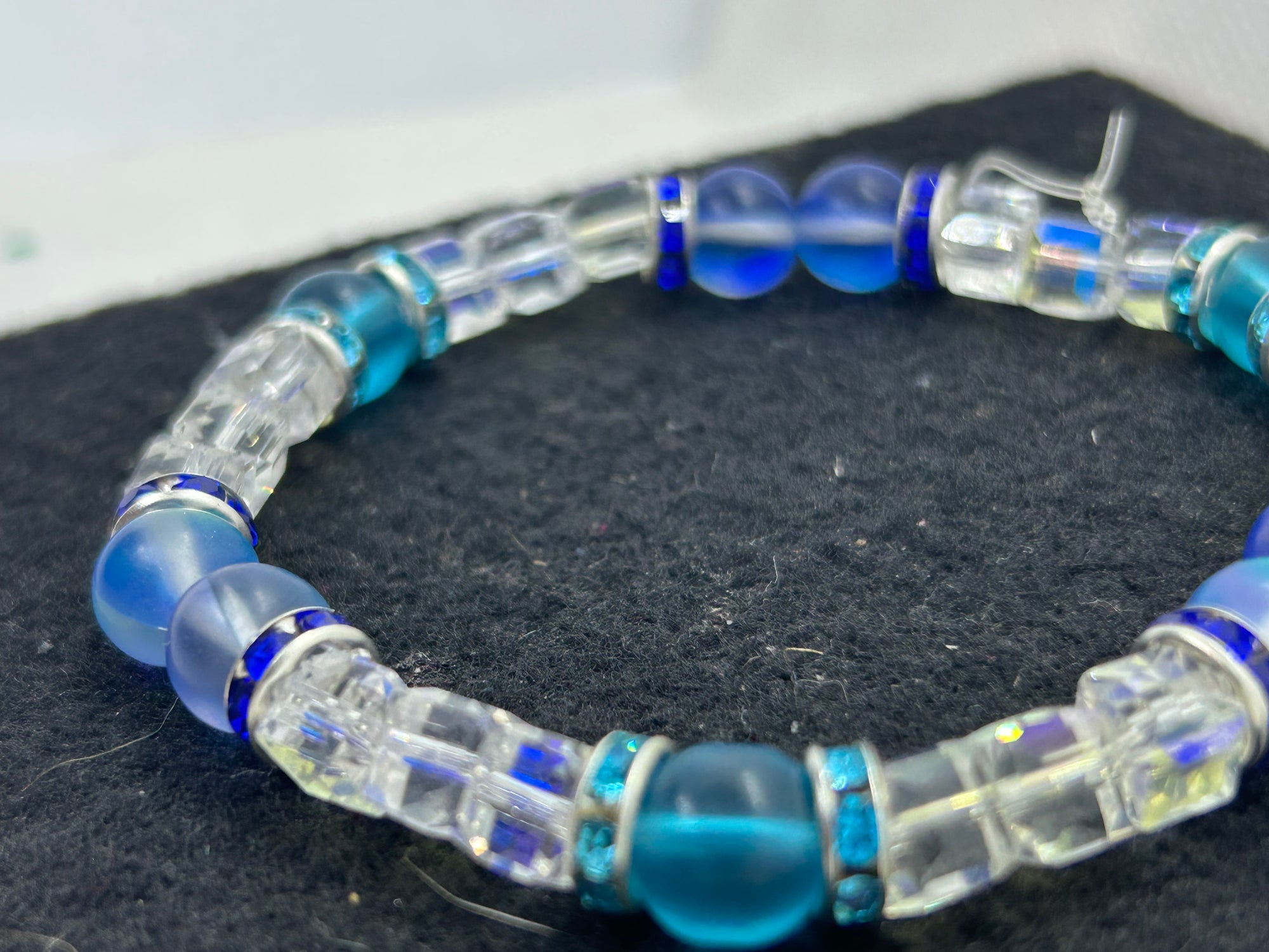 Blue Beaded Bracelet