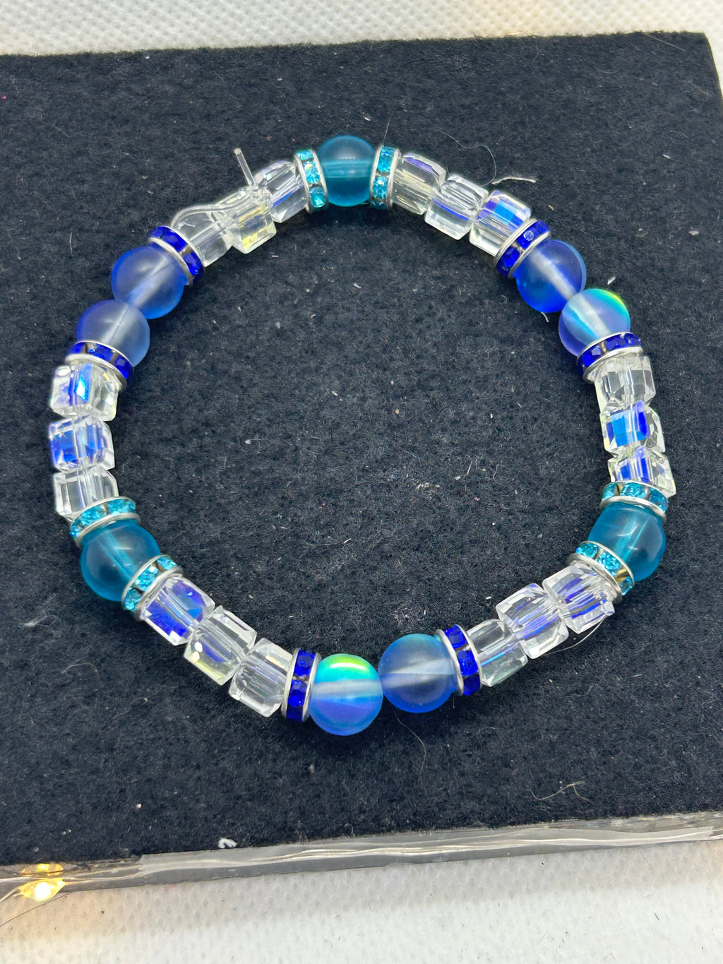 Blue Beaded Bracelet