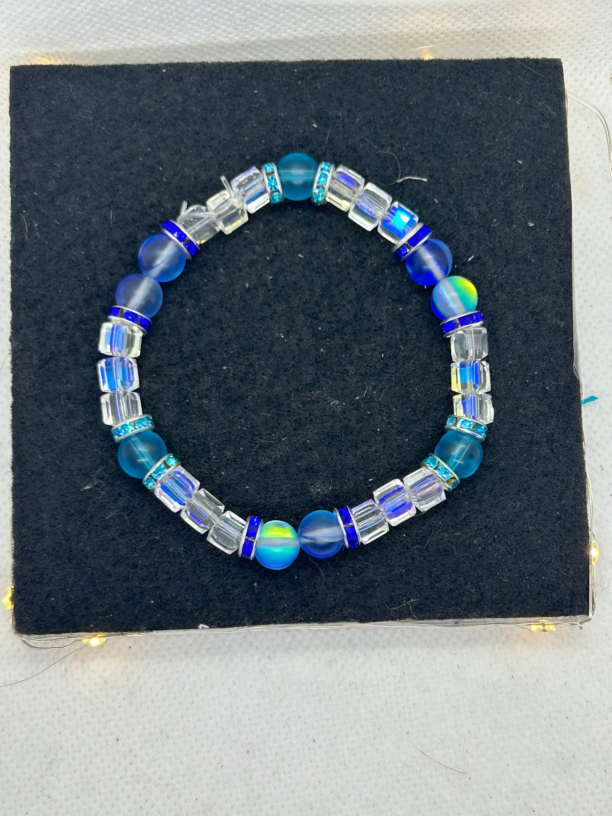 Blue Beaded Bracelet