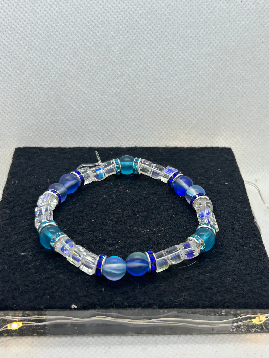 Blue Beaded Bracelet