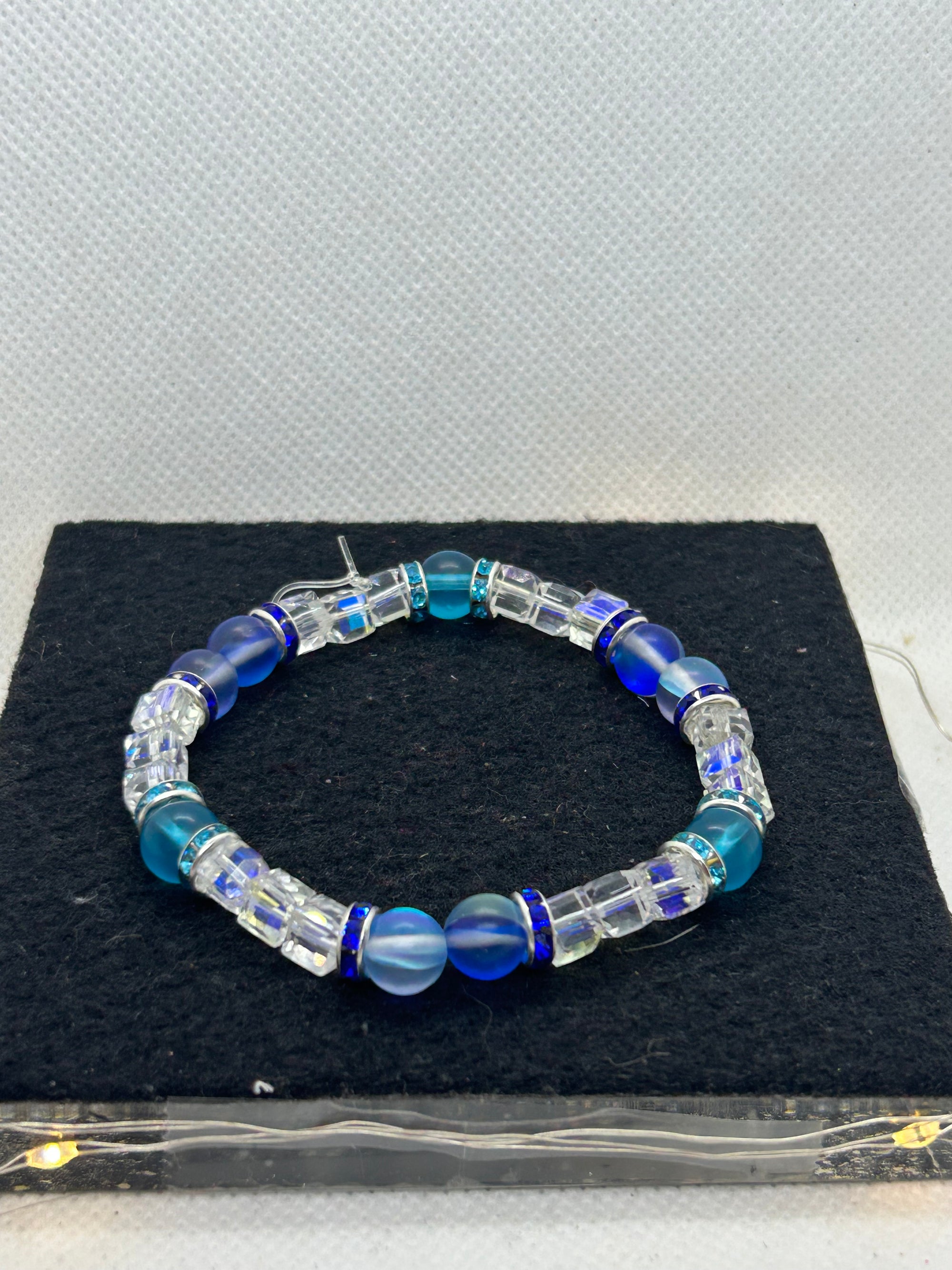 Blue Beaded Bracelet