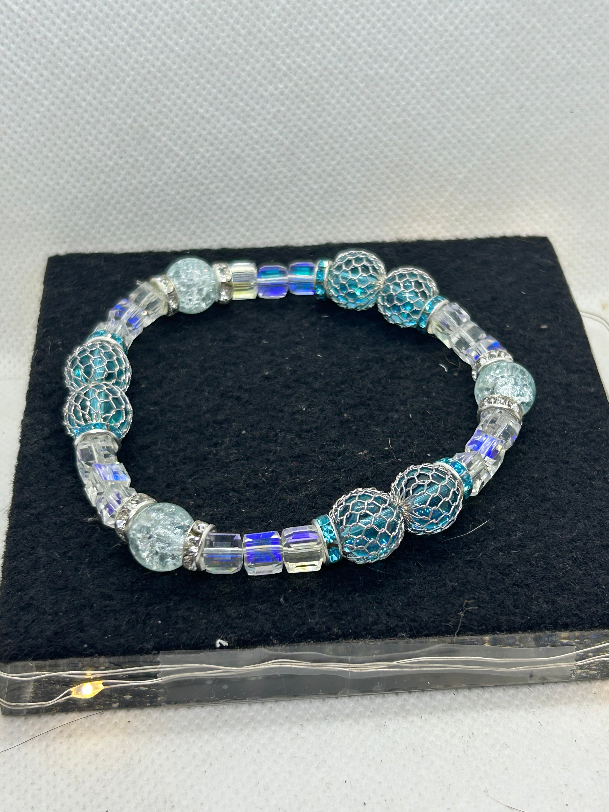 Light Blue Beaded Bracelet