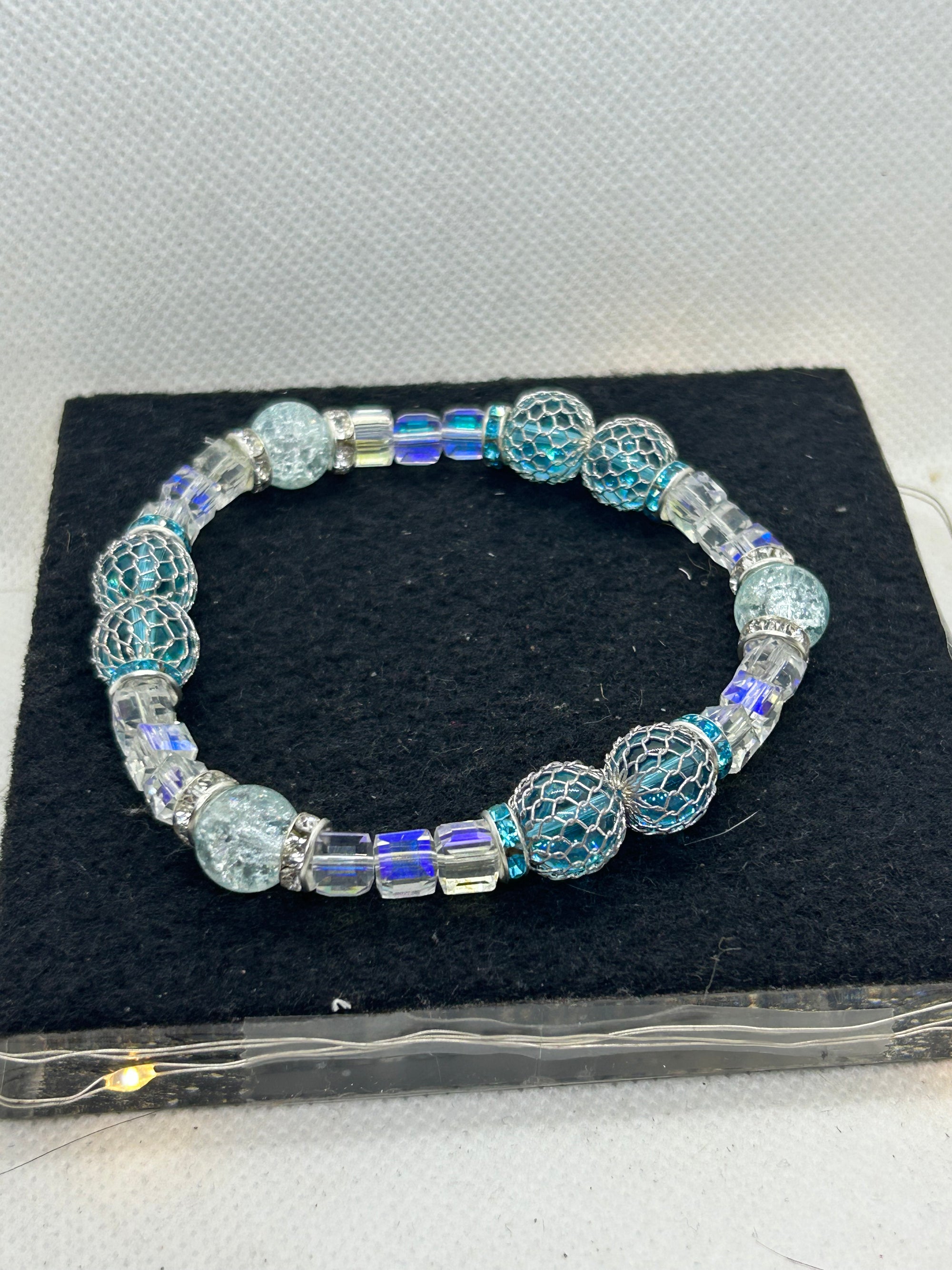 Light Blue Beaded Bracelet