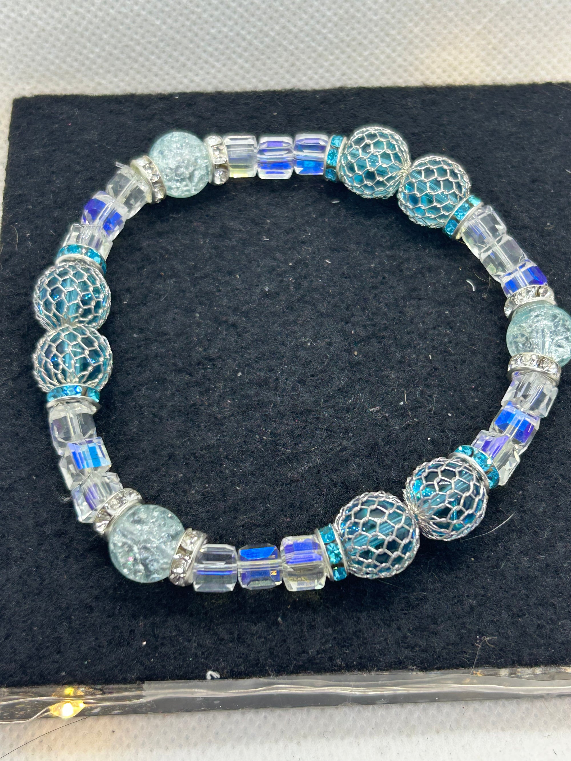 Light Blue Beaded Bracelet