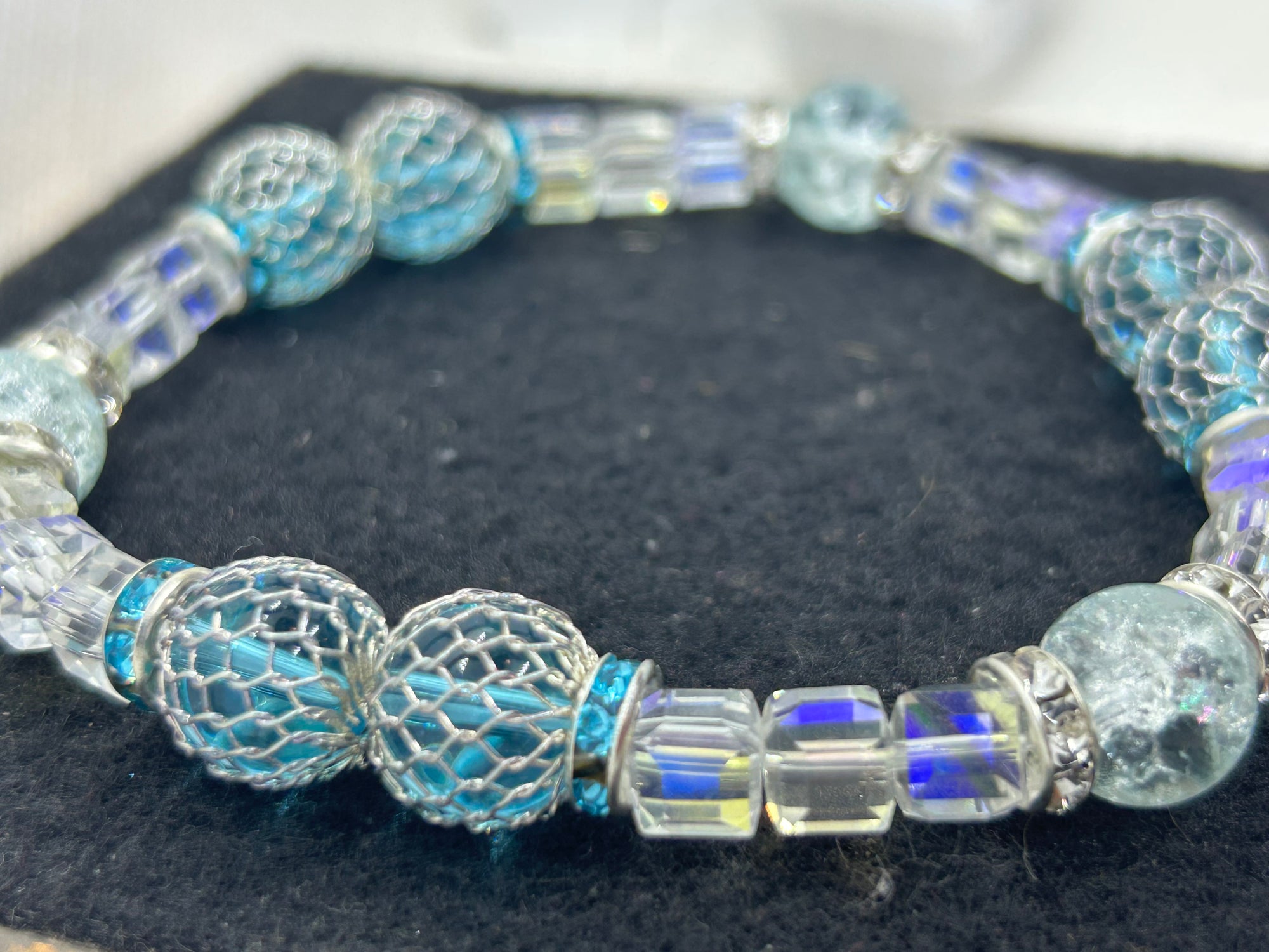 Light Blue Beaded Bracelet