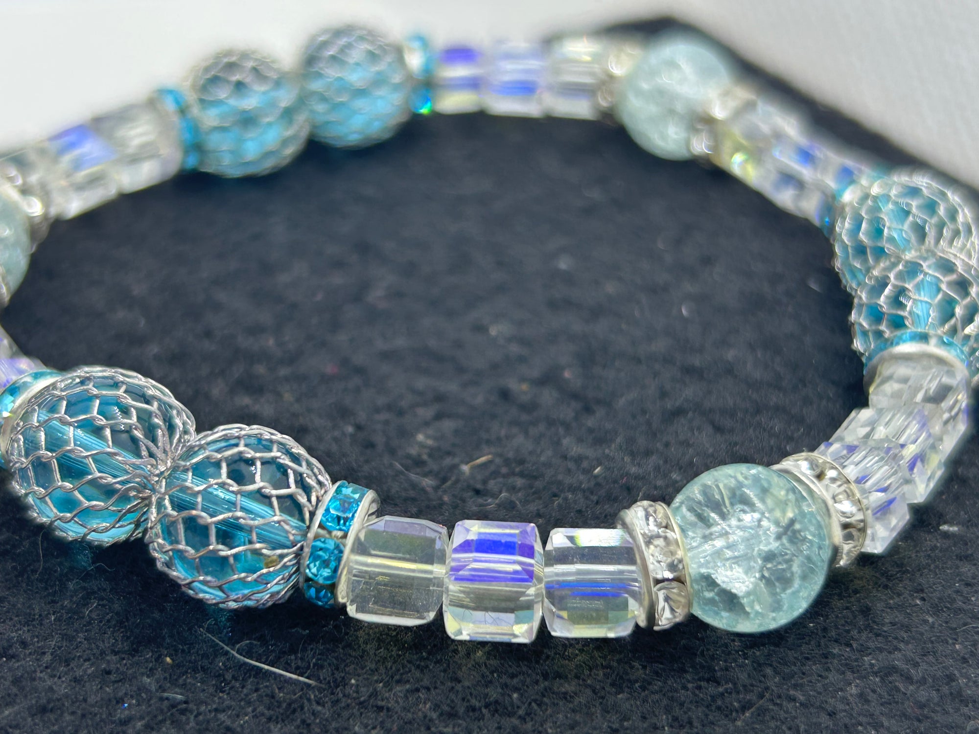 Light Blue Beaded Bracelet