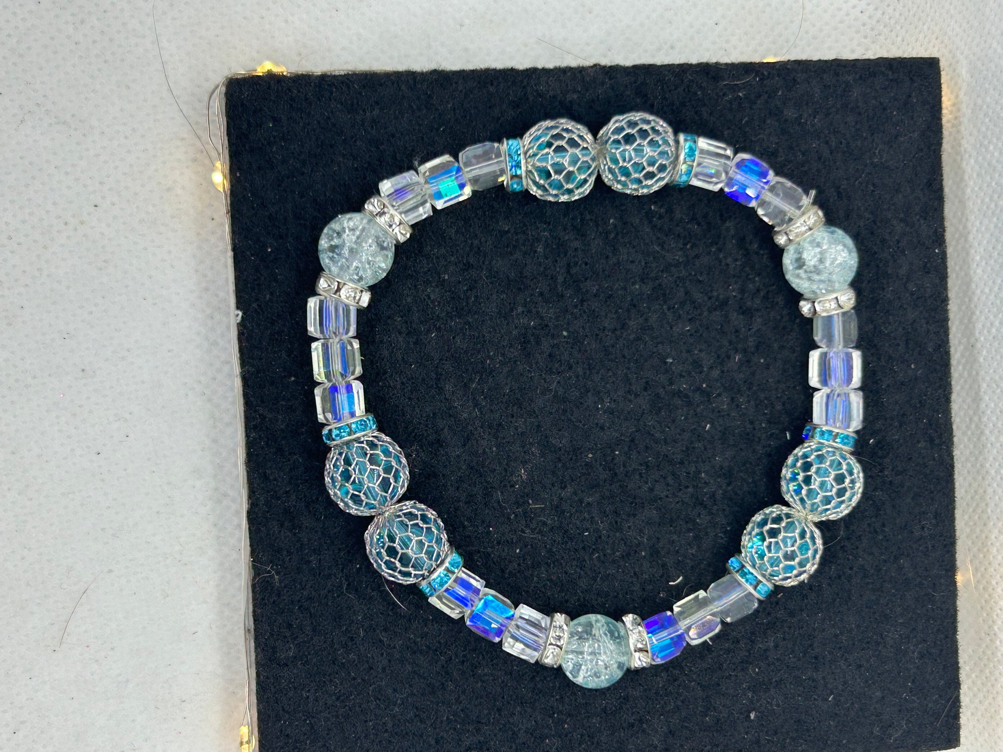 Light Blue Beaded Bracelet