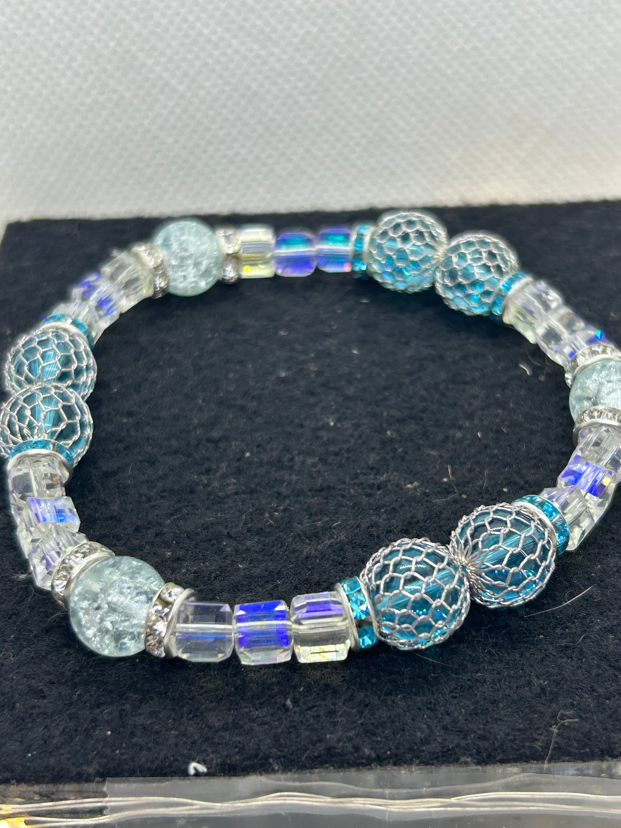 Light Blue Beaded Bracelet