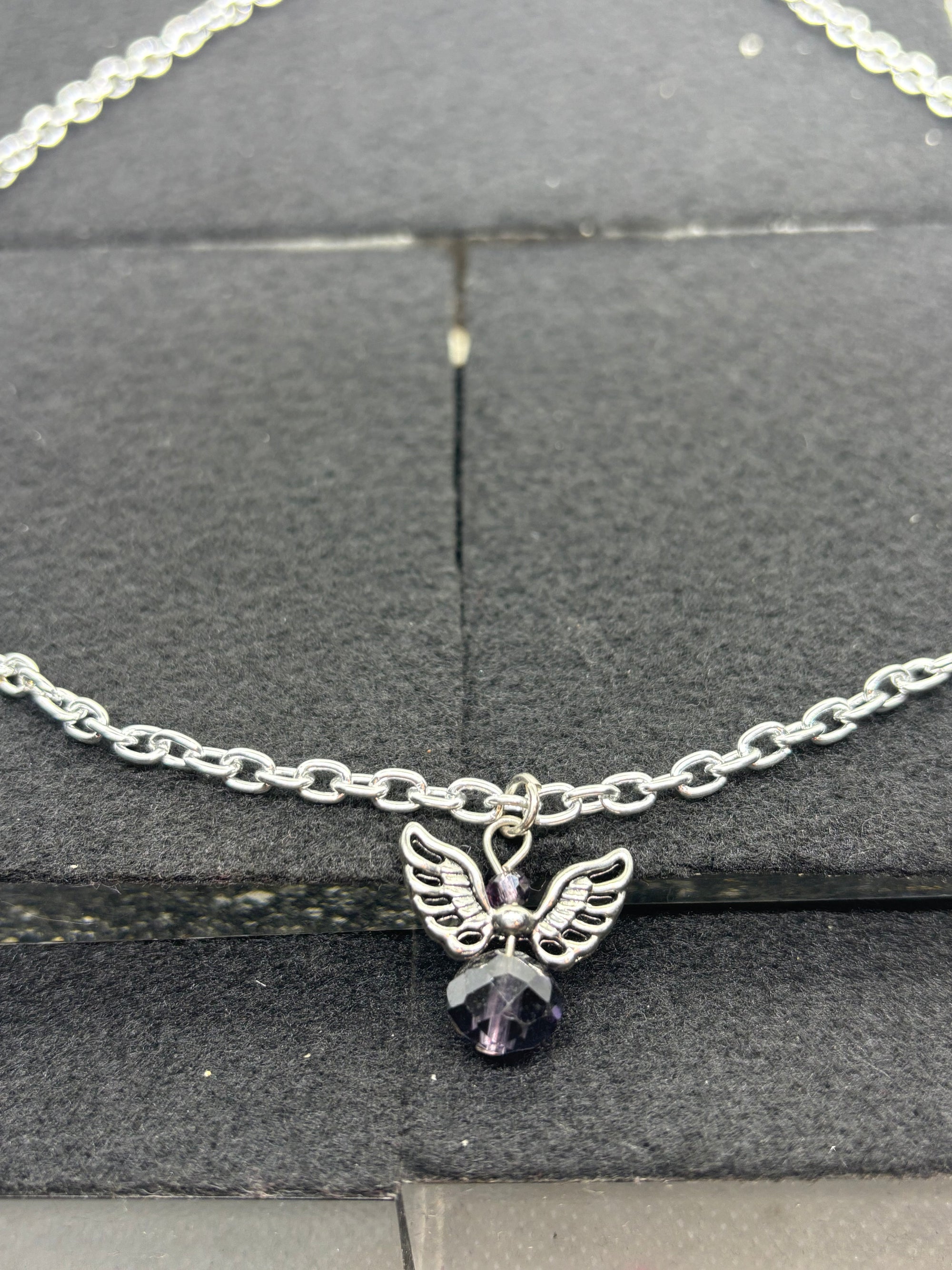 Purple Angel Necklace