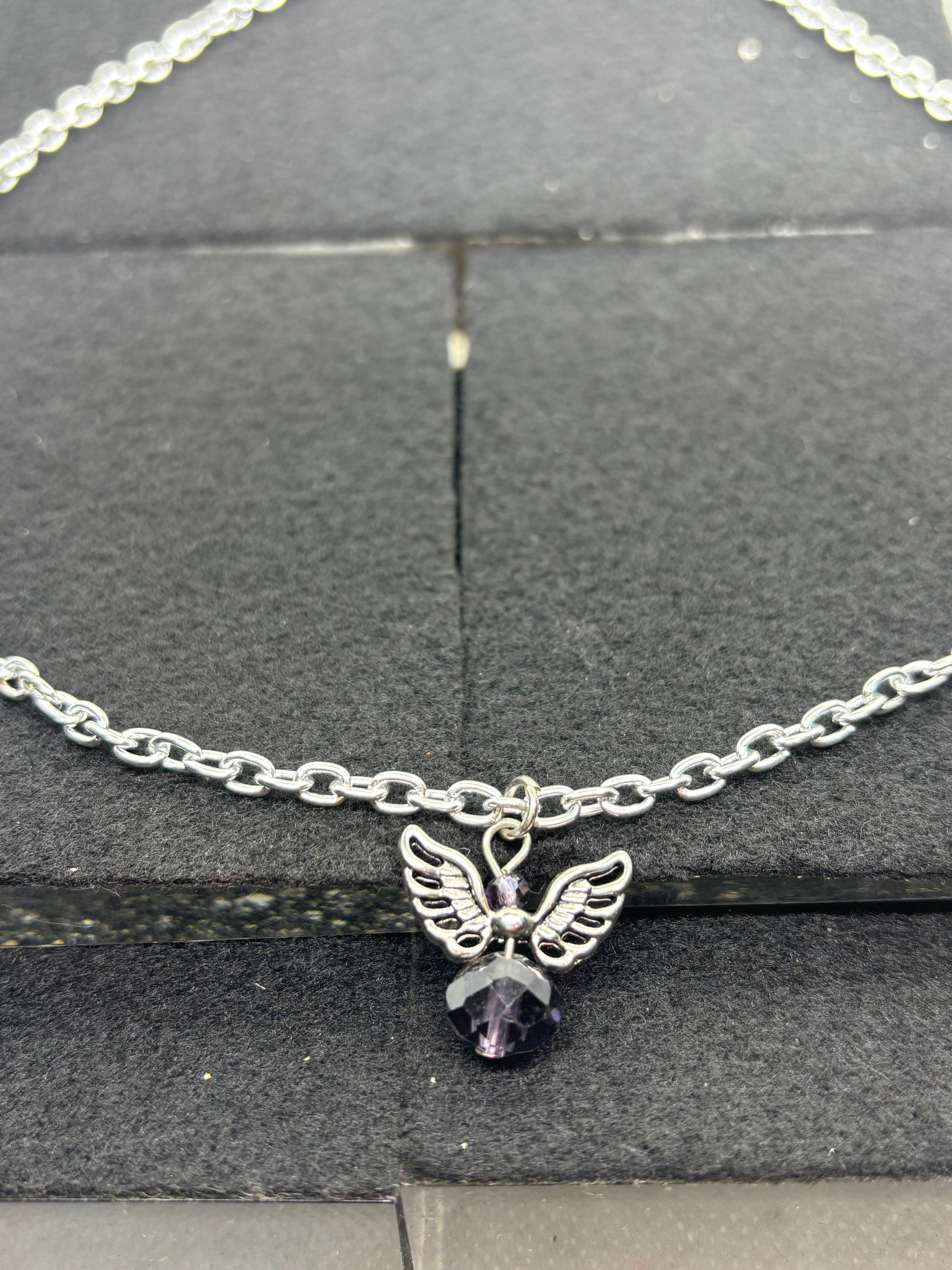 Purple Angel Necklace