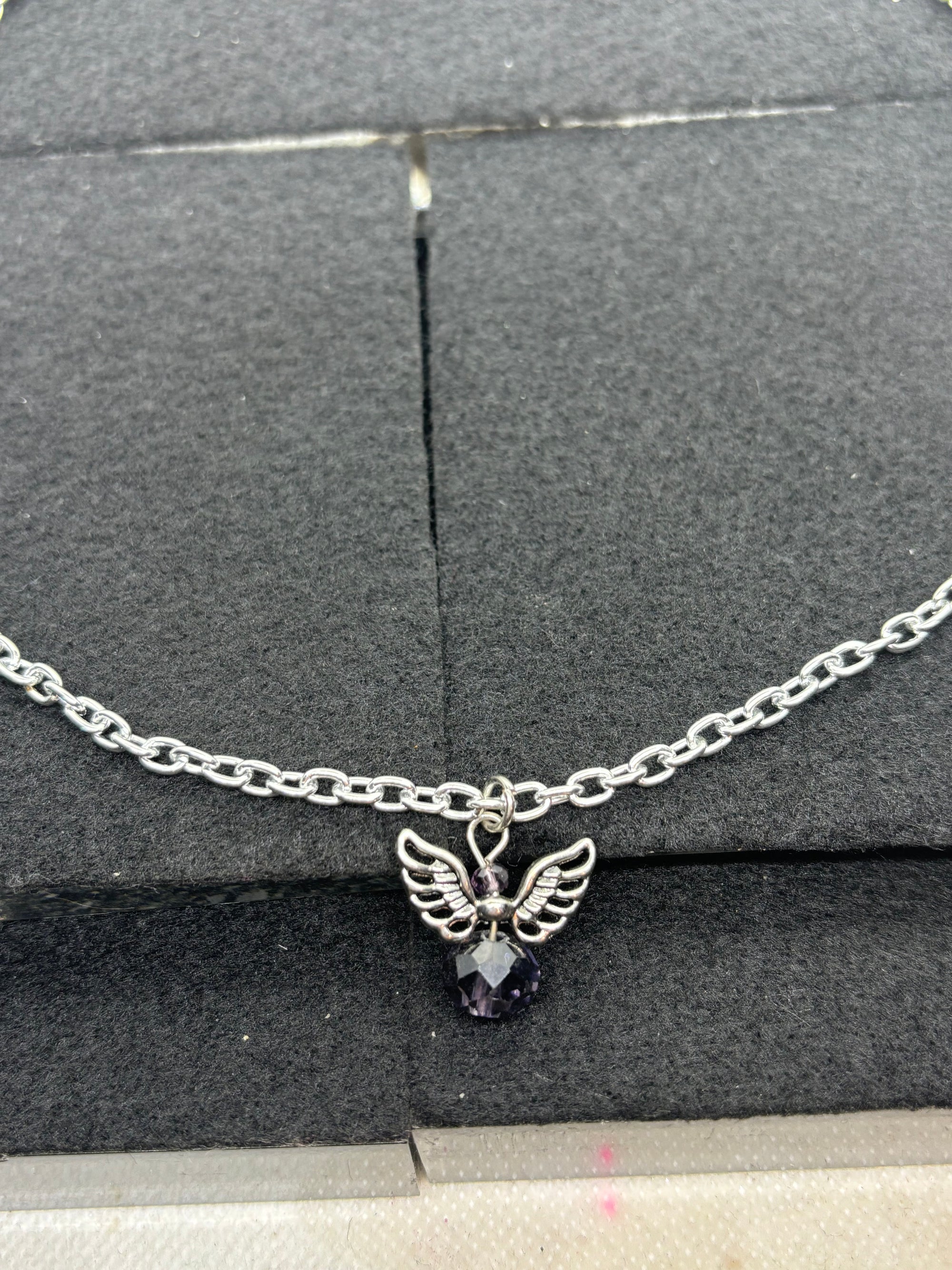 Purple Angel Necklace
