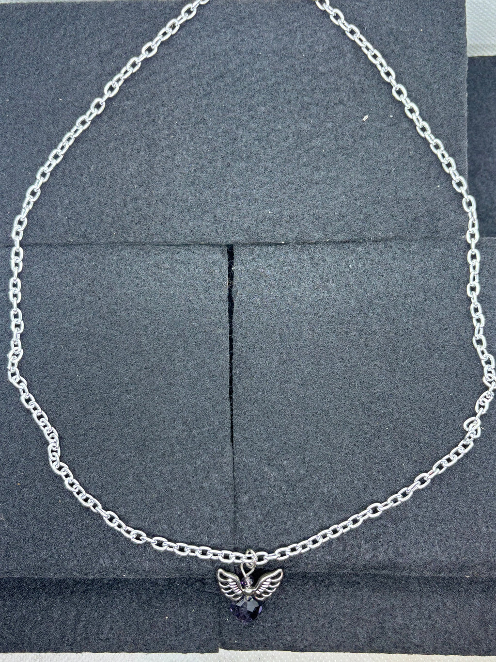 Purple Angel Necklace