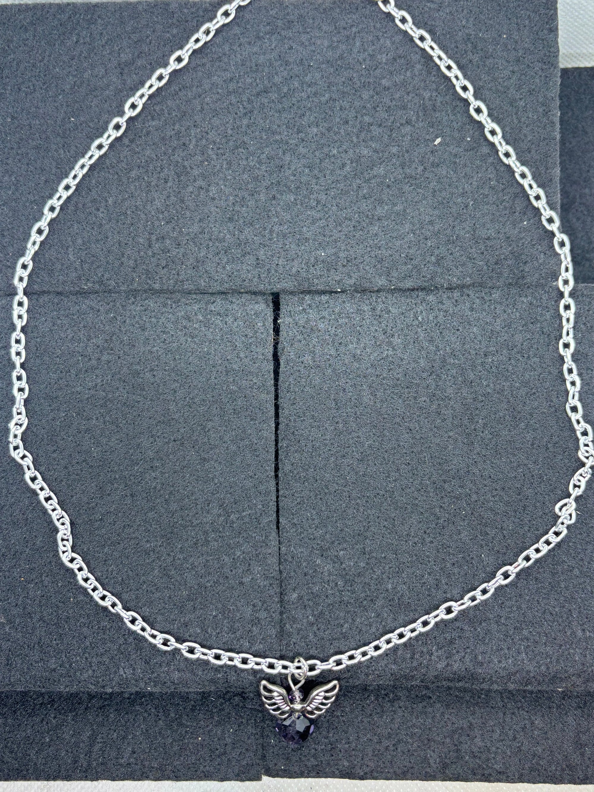 Purple Angel Necklace