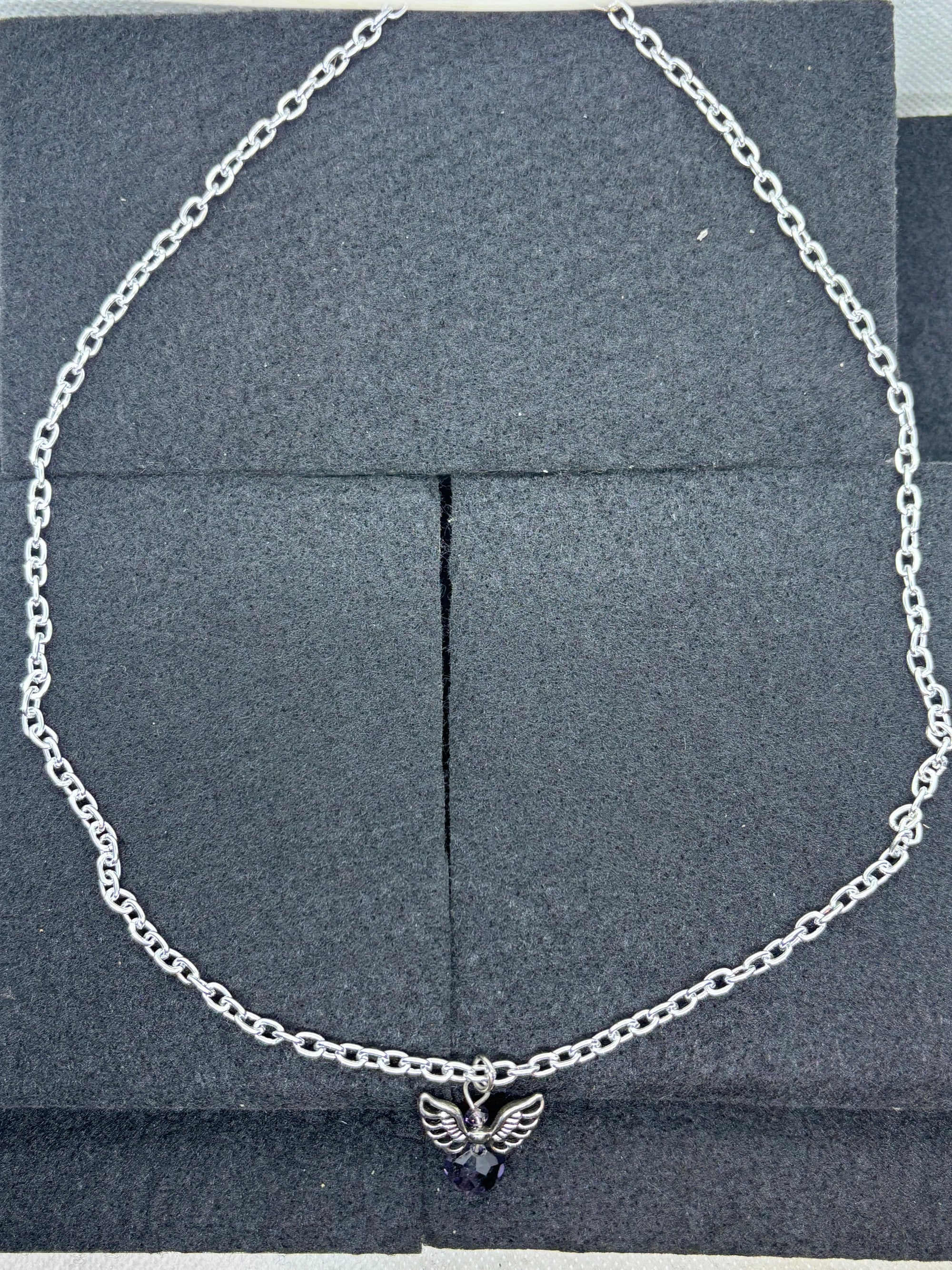 Purple Angel Necklace