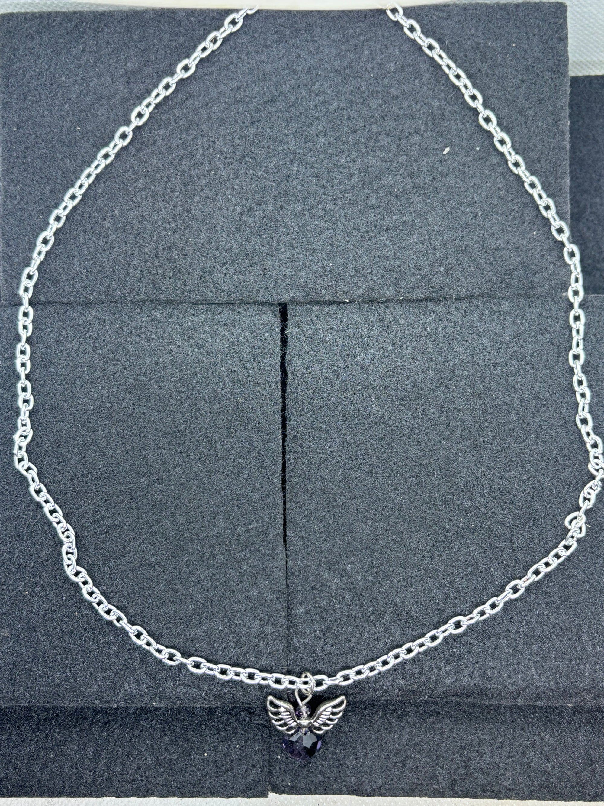 Purple Angel Necklace