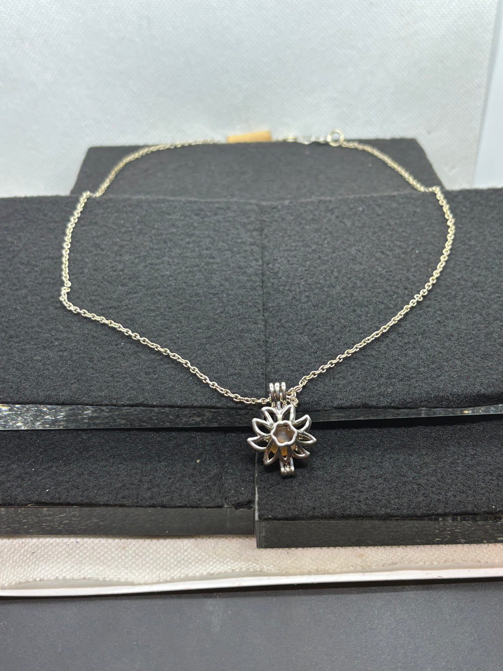 Sunflower Cage Necklace