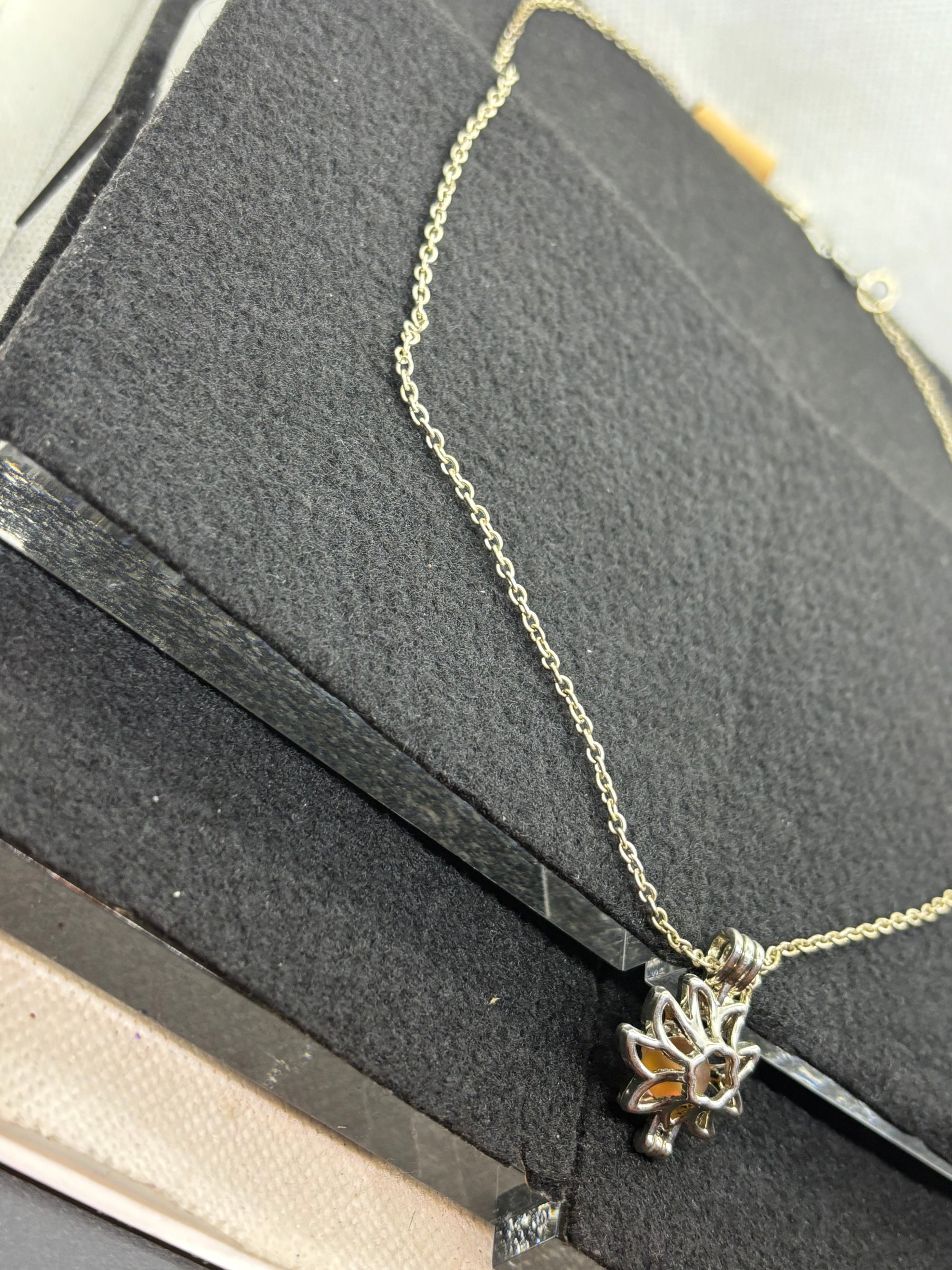Sunflower Cage Necklace