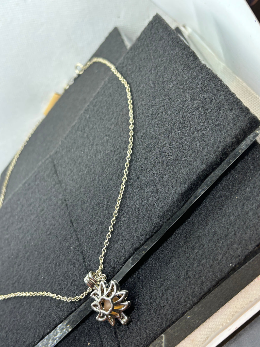 Sunflower Cage Necklace