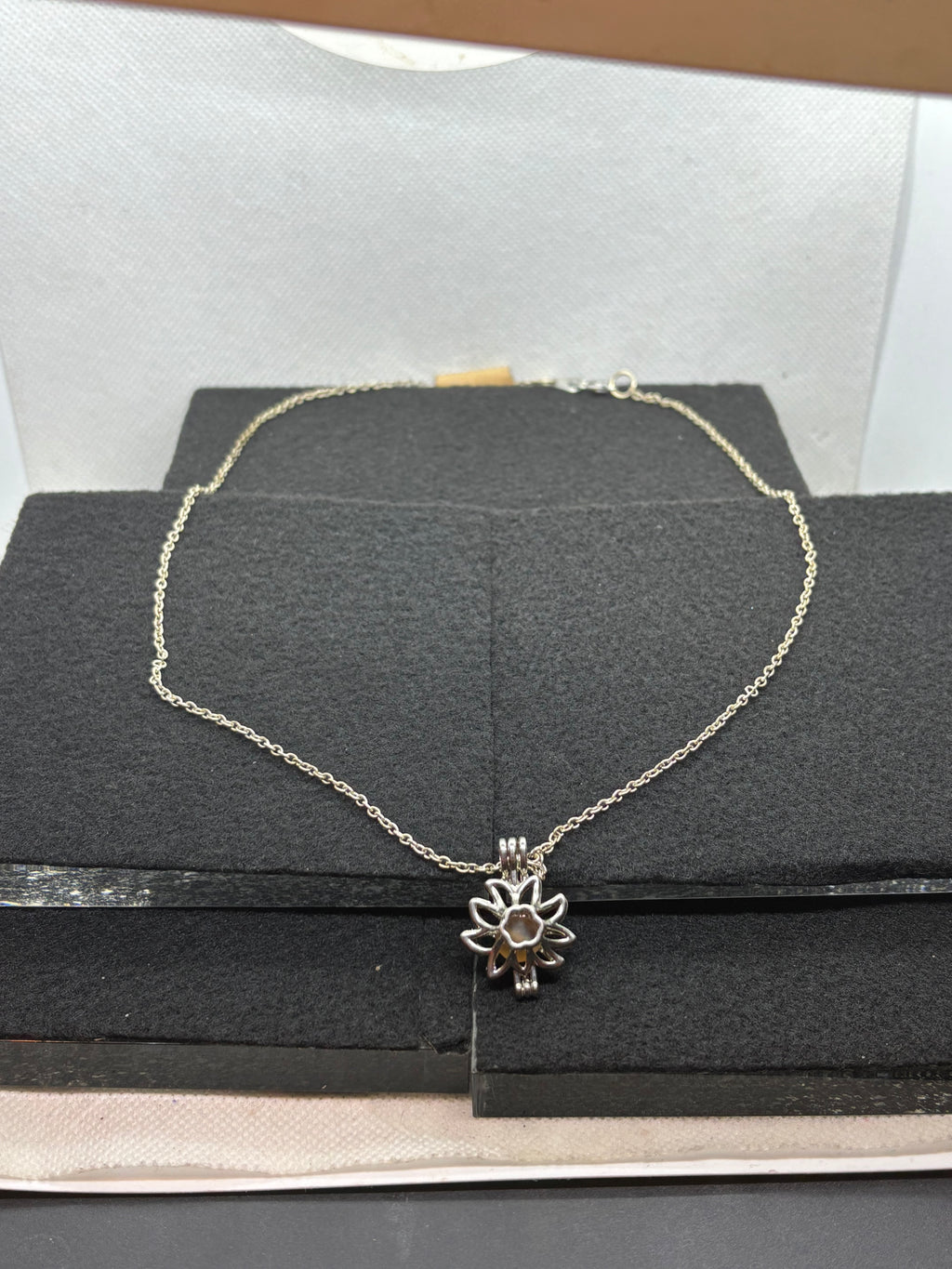 Sunflower Cage Necklace