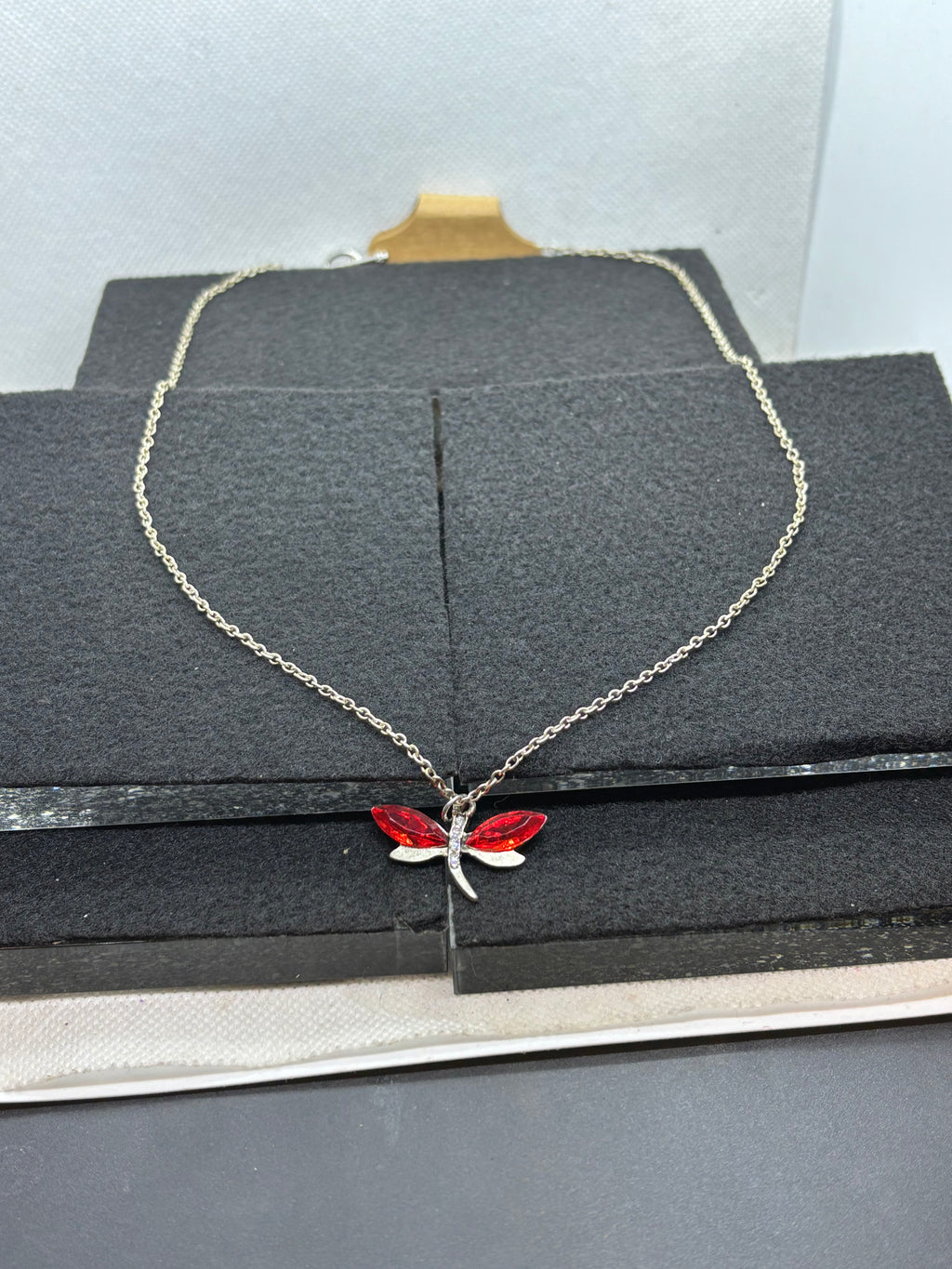 Red Dragonfly Necklace